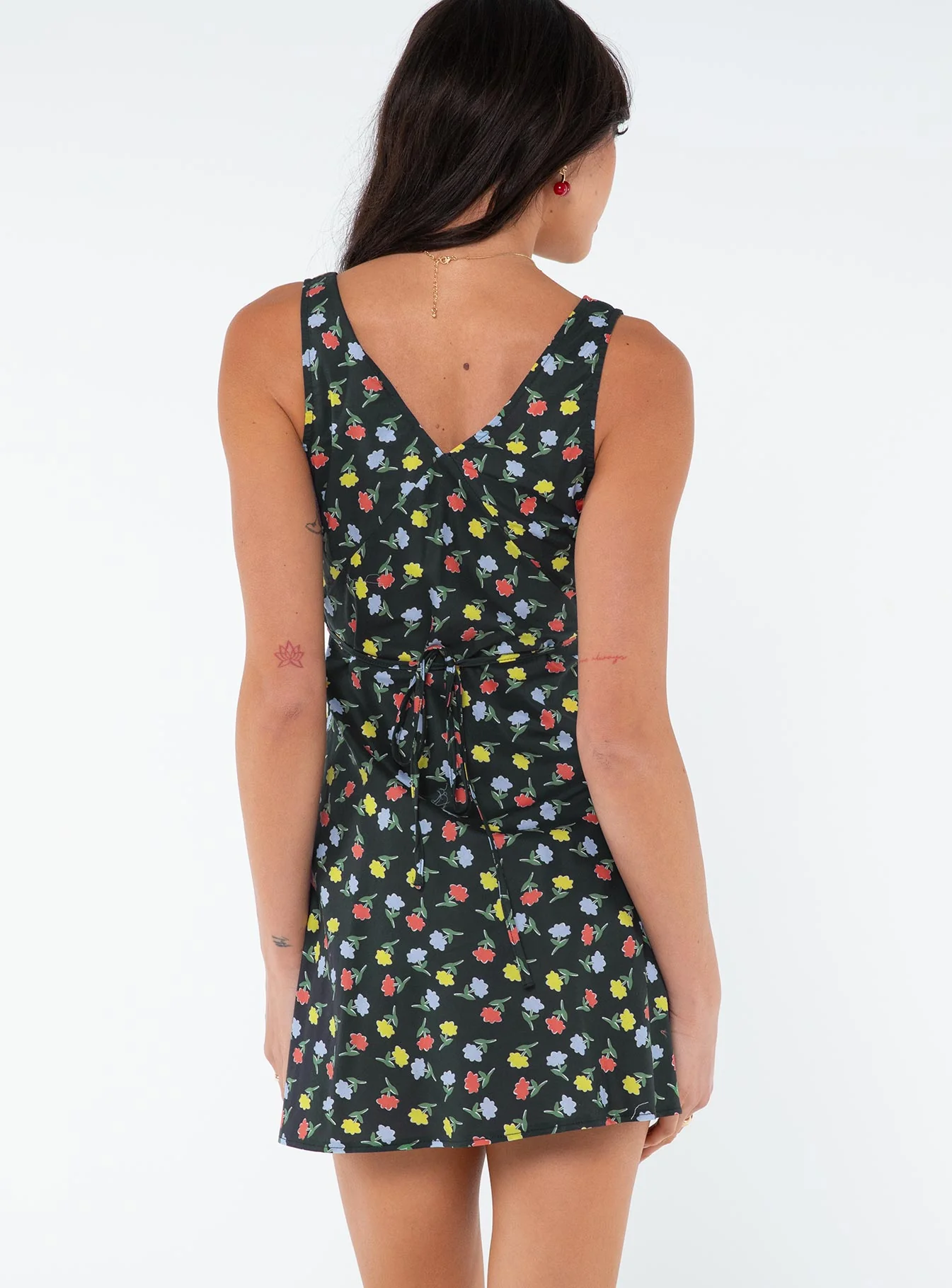 Nellie Mini Dress Black / Multi Floral - Image 5