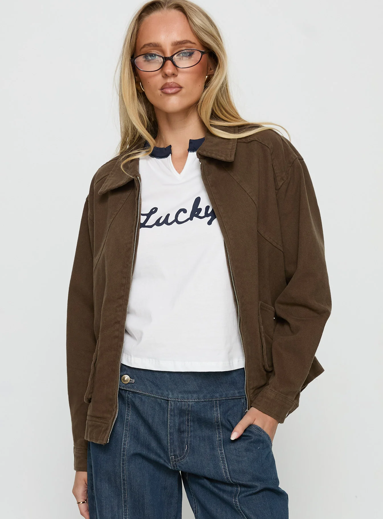 Nelsie Collared Oversized Jacket Green - Image 2