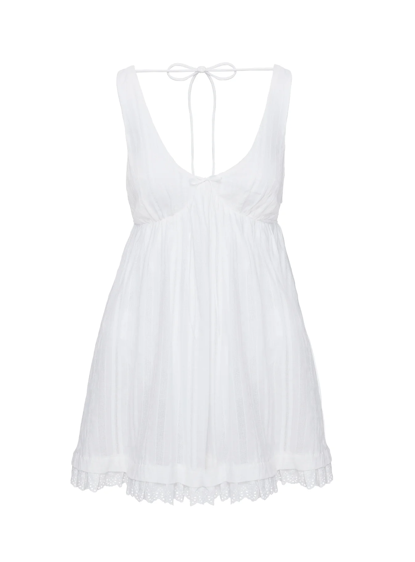 Nelty Mini Dress White - Image 8