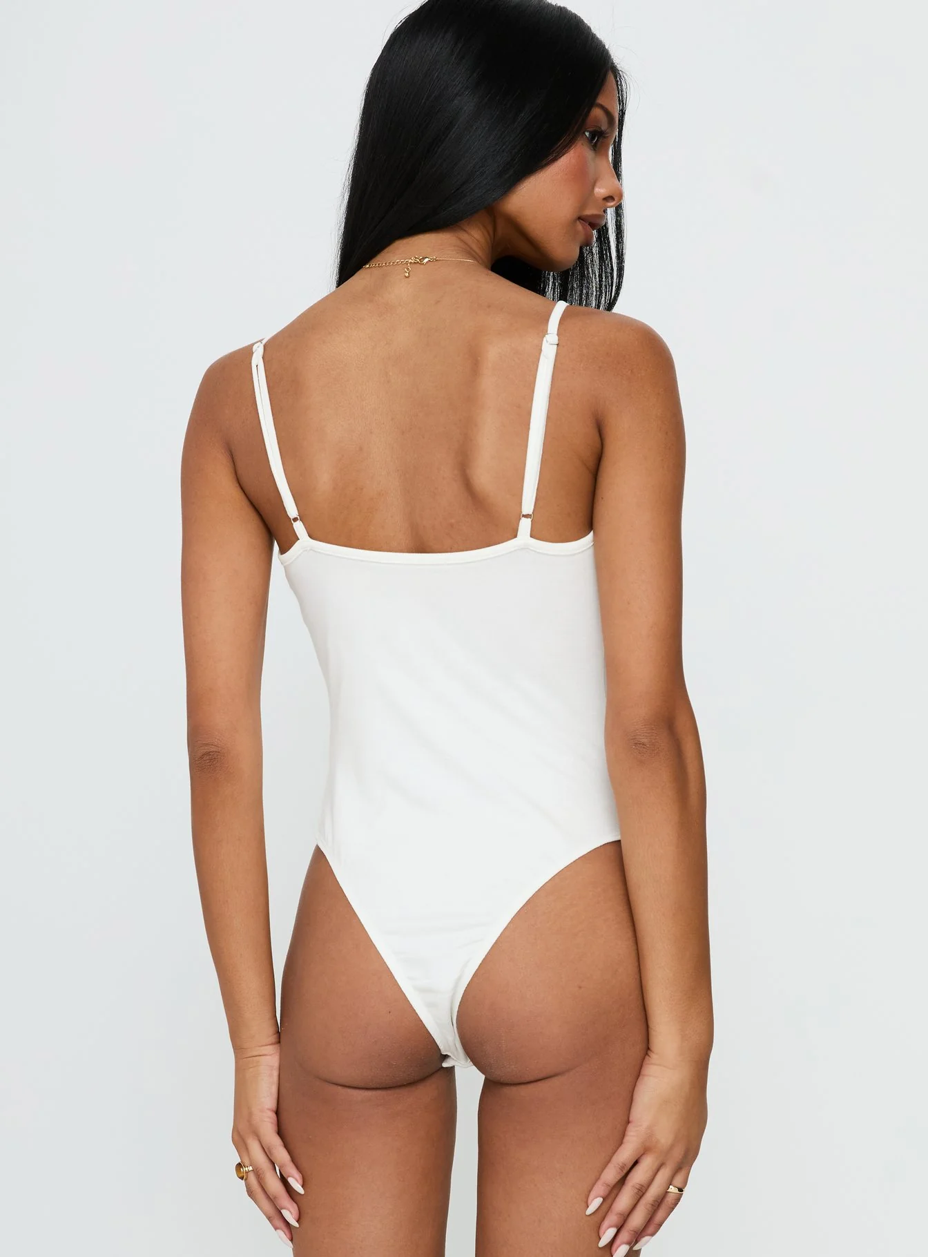 Nerisse Keyhole Bodysuit White - Image 7