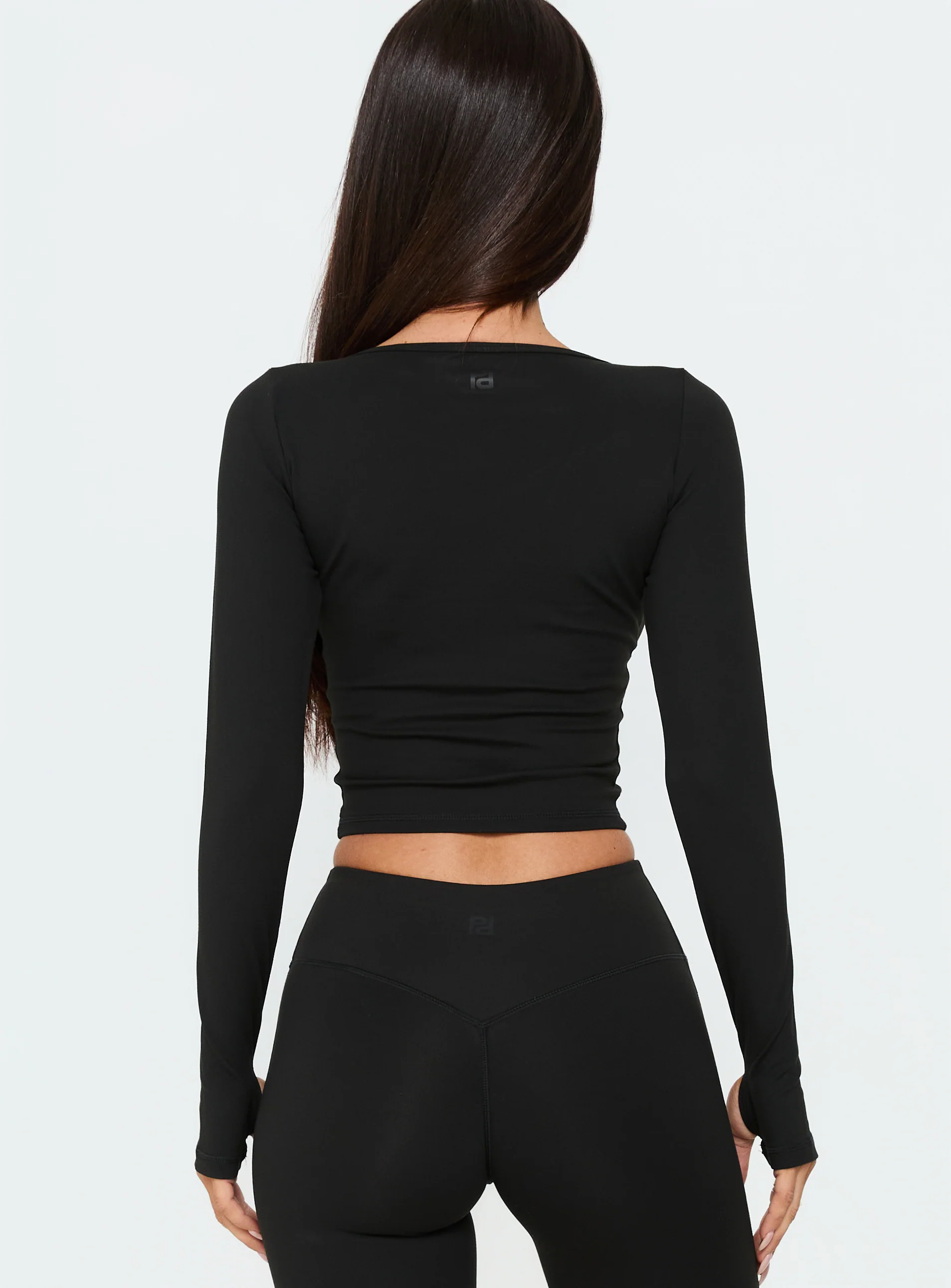 New Horizons Long Sleeve V Neck Top Black - Image 5