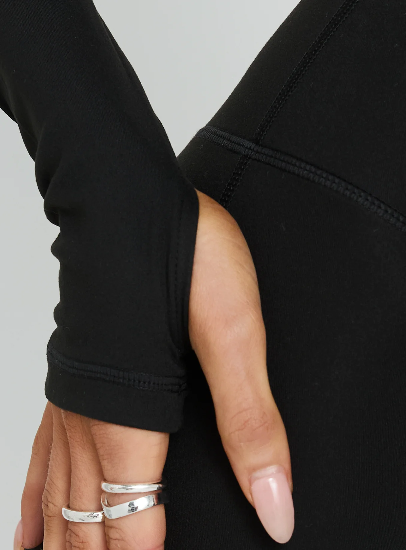 New Horizons Long Sleeve V Neck Top Black - Image 7