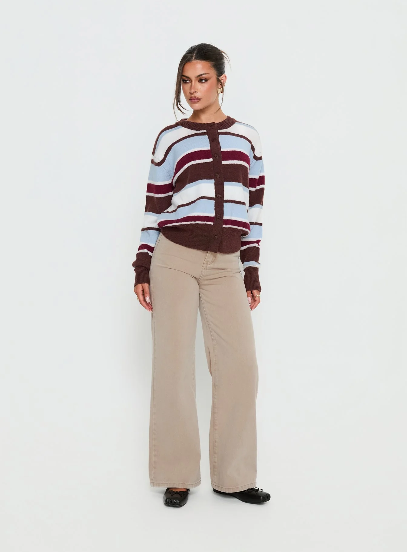Nicolo High Rise Straight Leg Jeans Concrete - Image 2