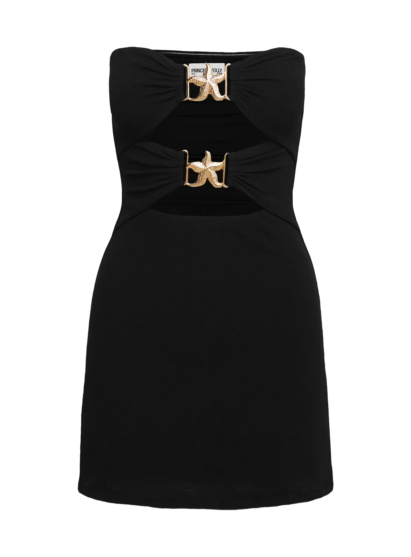 Nika Strapless Mini Dress Black - Image 6