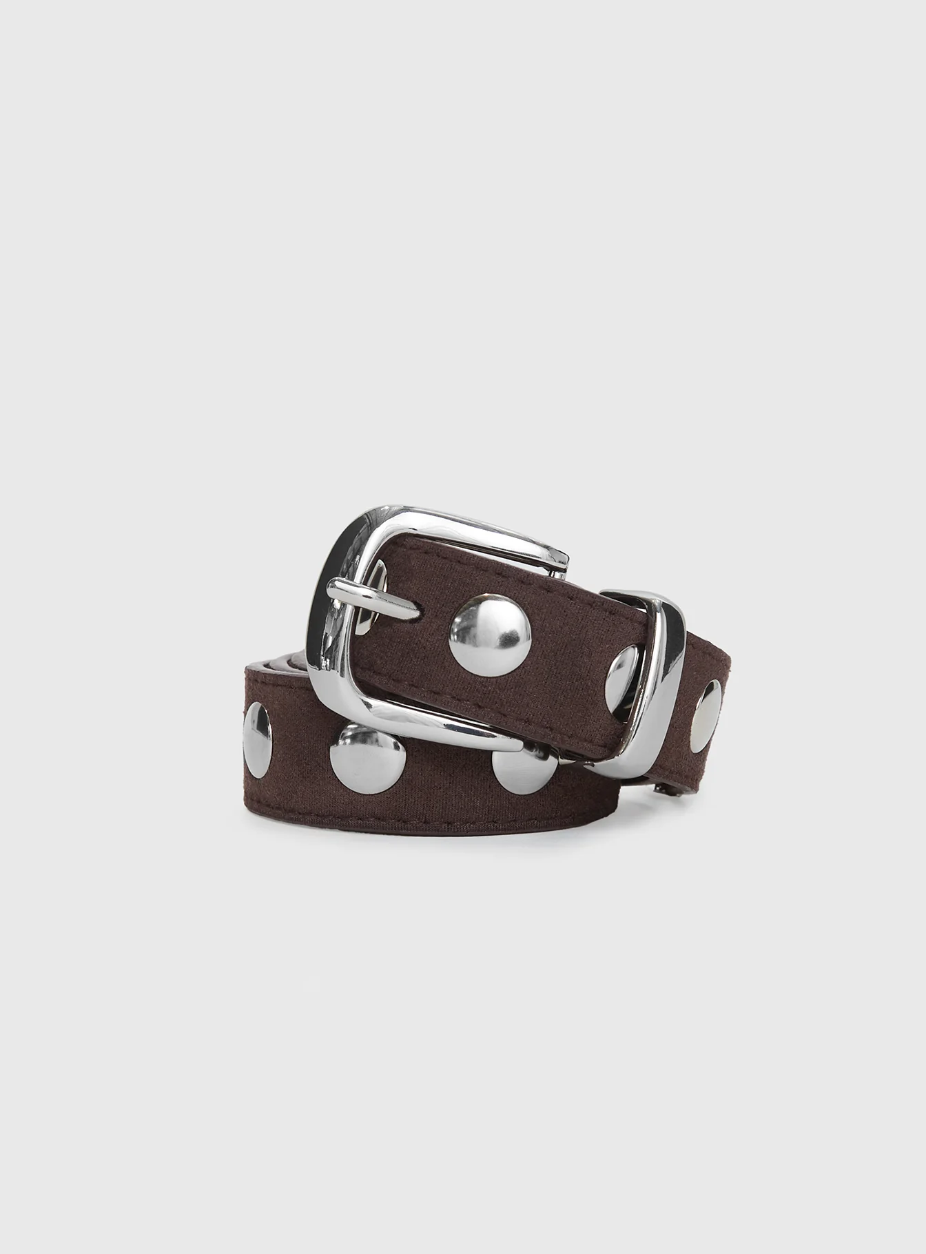 Nikoli Stud Belt Brown - Image 2