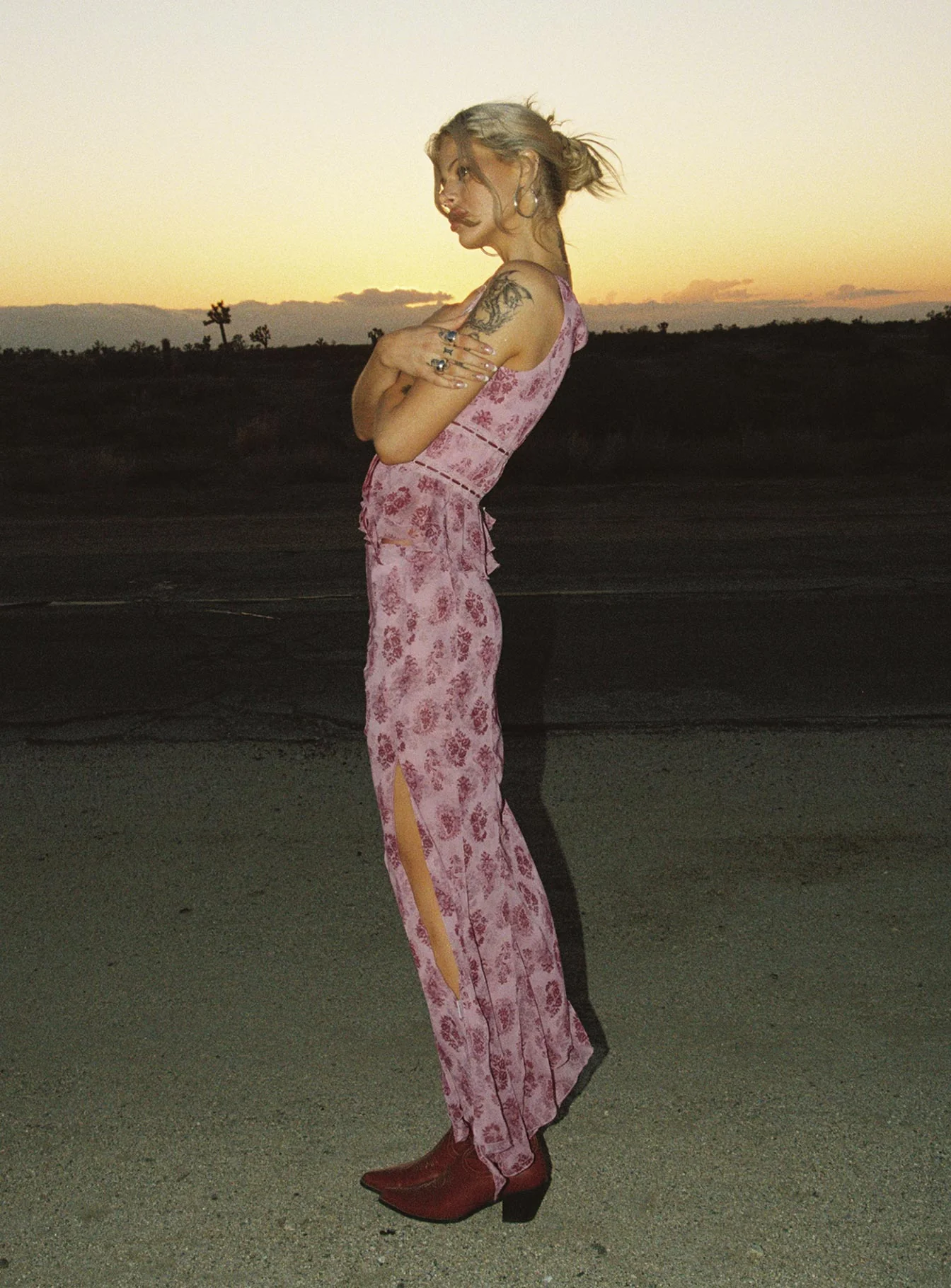Nikolise Maxi Skirt Purple - Image 3