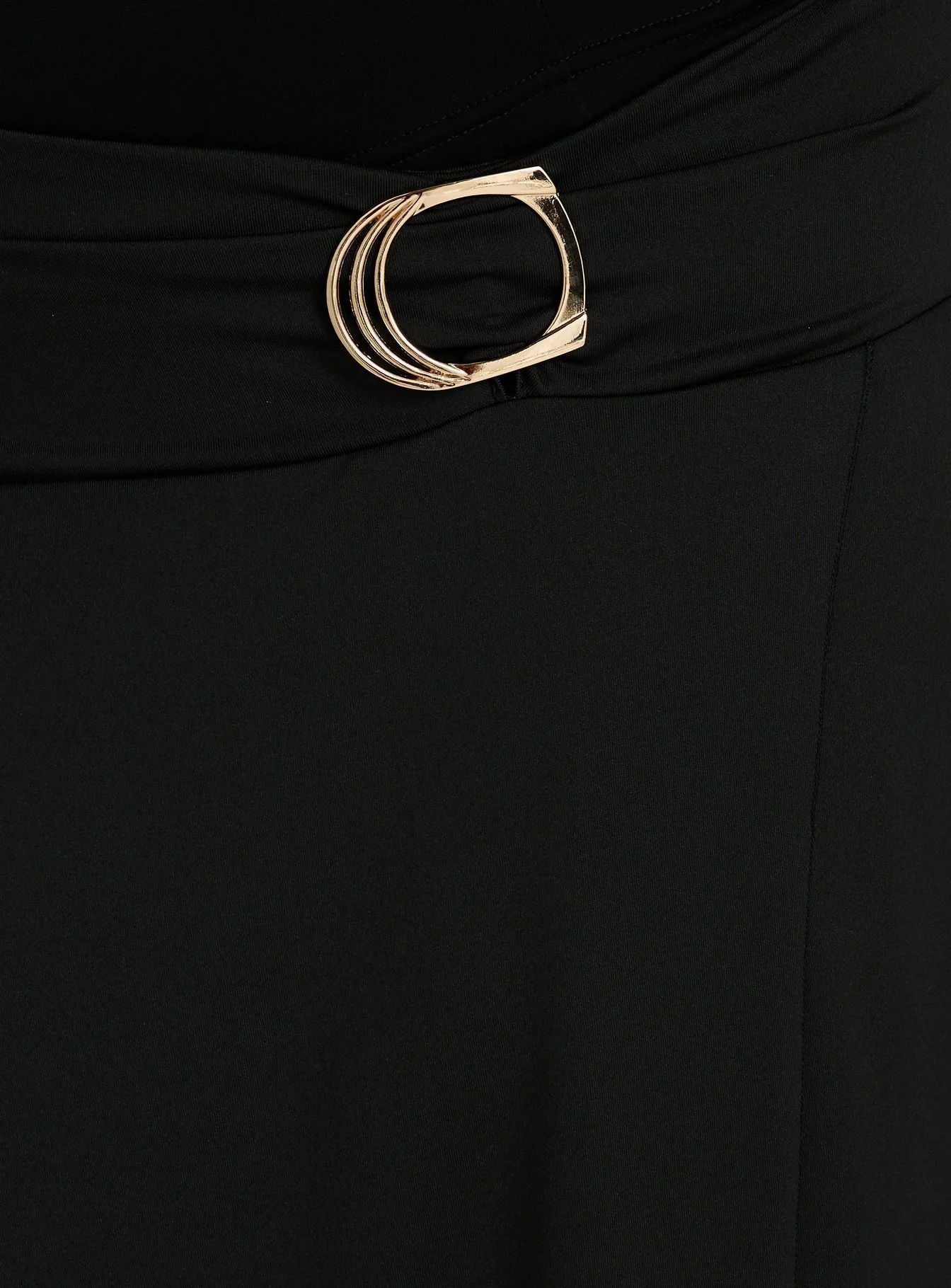 Nola Hardware Slit Maxi Skirt Black Curve - Image 6
