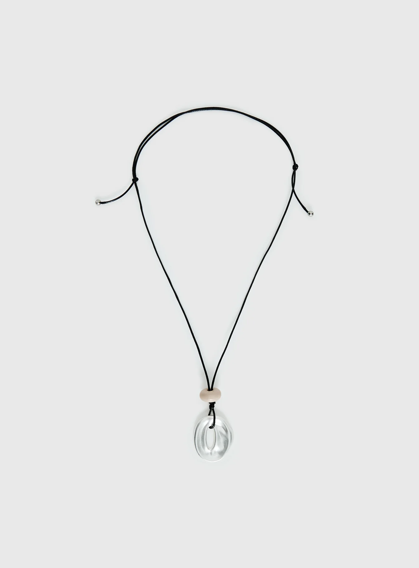 Notting Hill Long Necklace Silver - Image 2