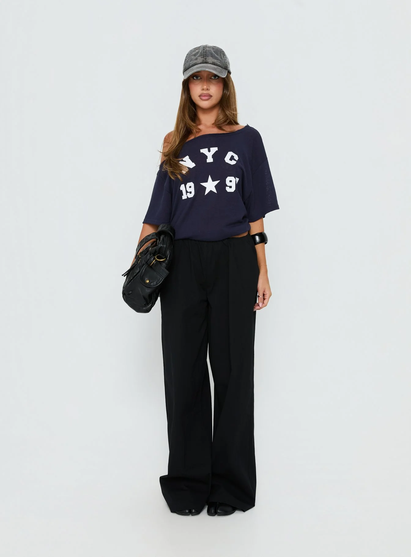 NYC 1997 Loose Graphic Tee Navy - Image 6