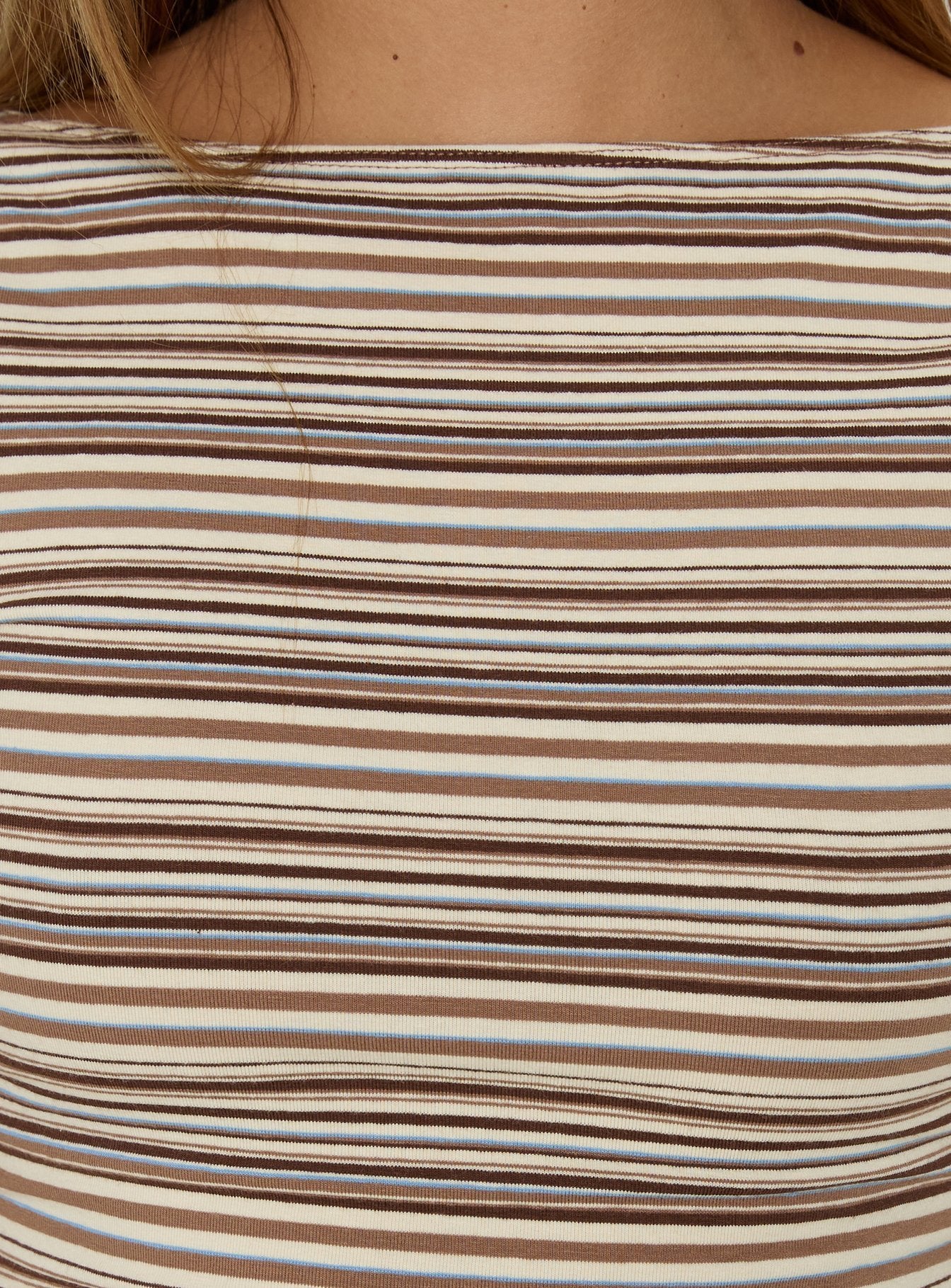 Nyren Low Back Boatneck Top Multi Stripe - Image 6