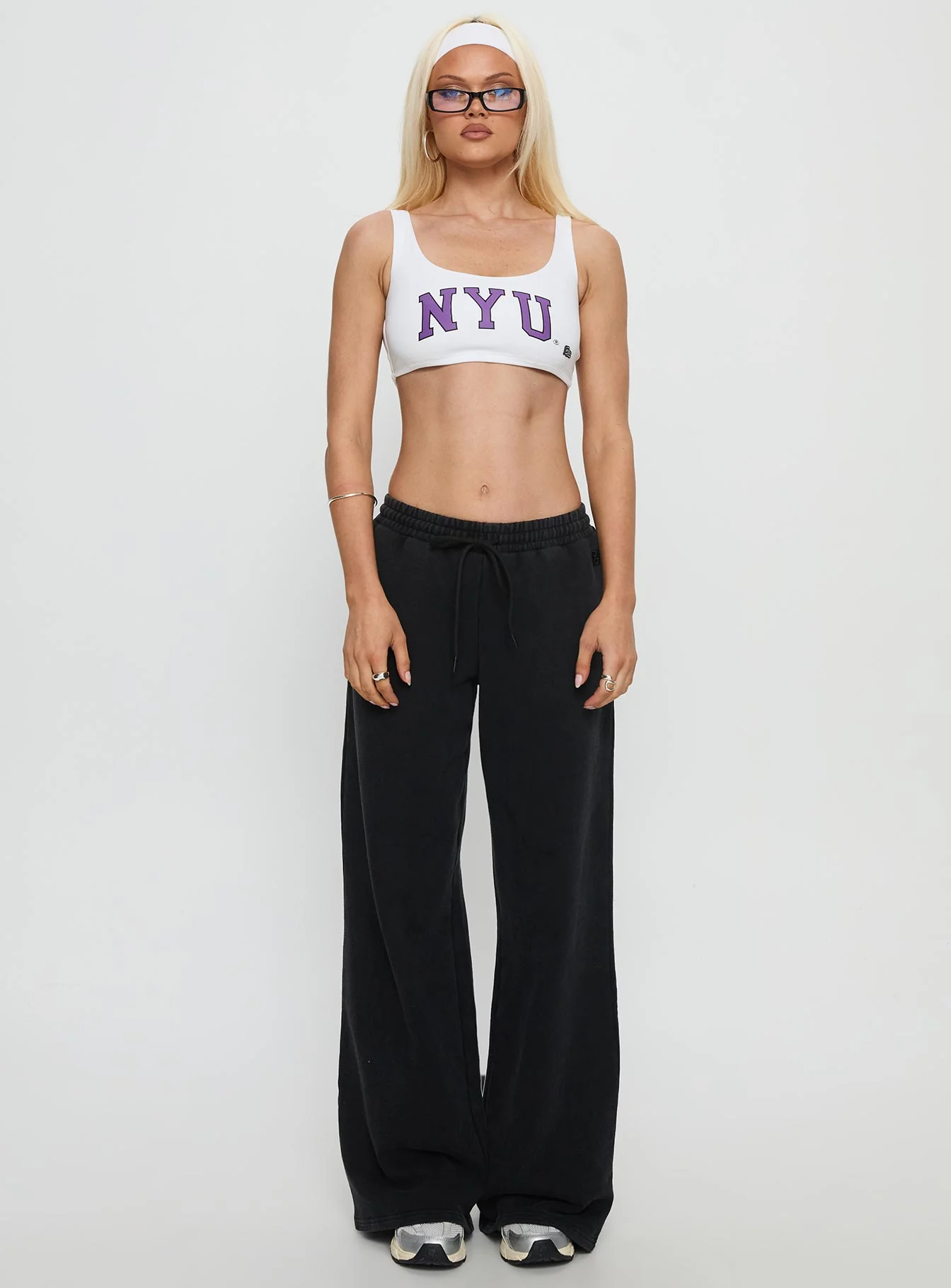 NYU Scoopneck Tank Top White - Image 7