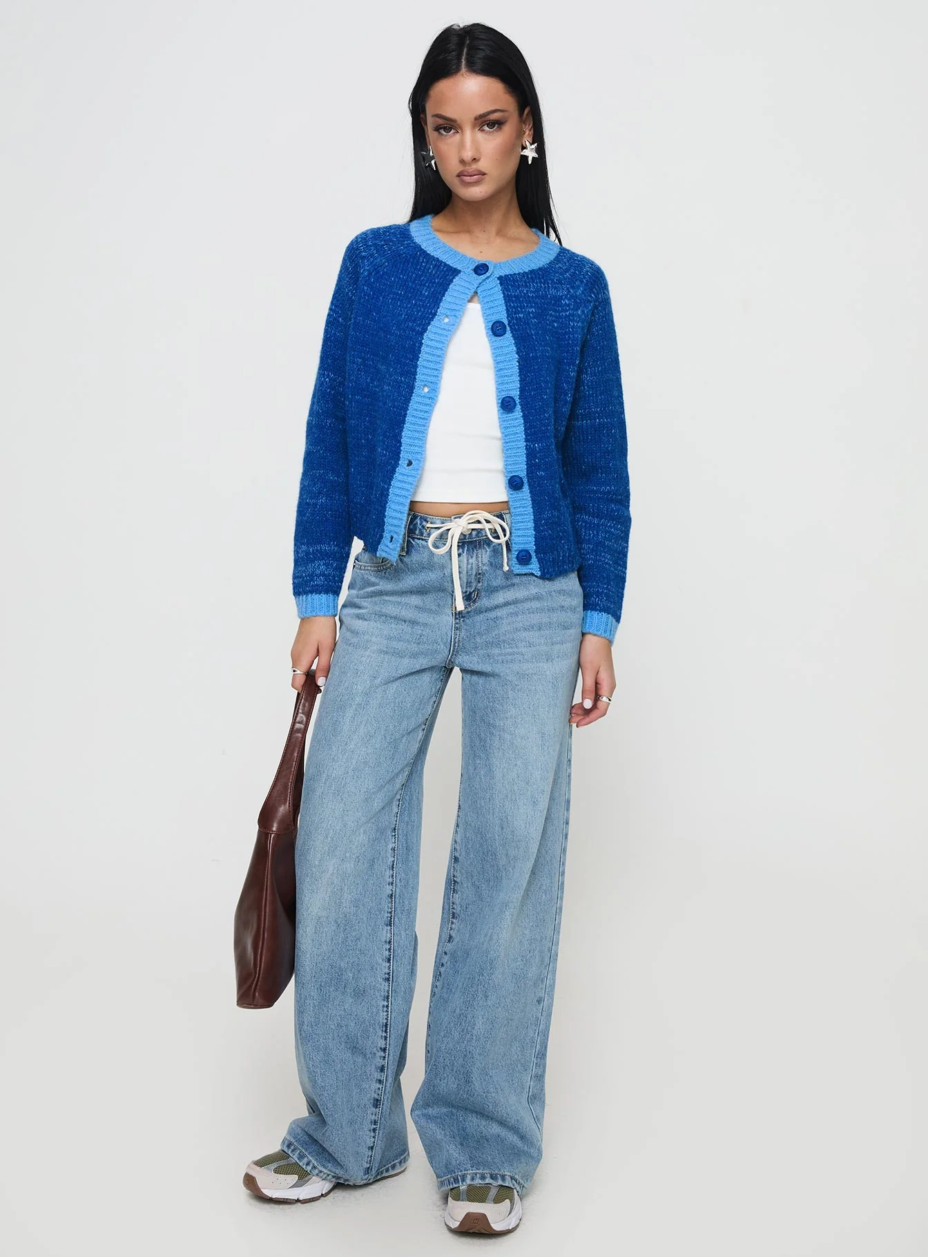 Oak Meadow Cardigan Blue - Image 3