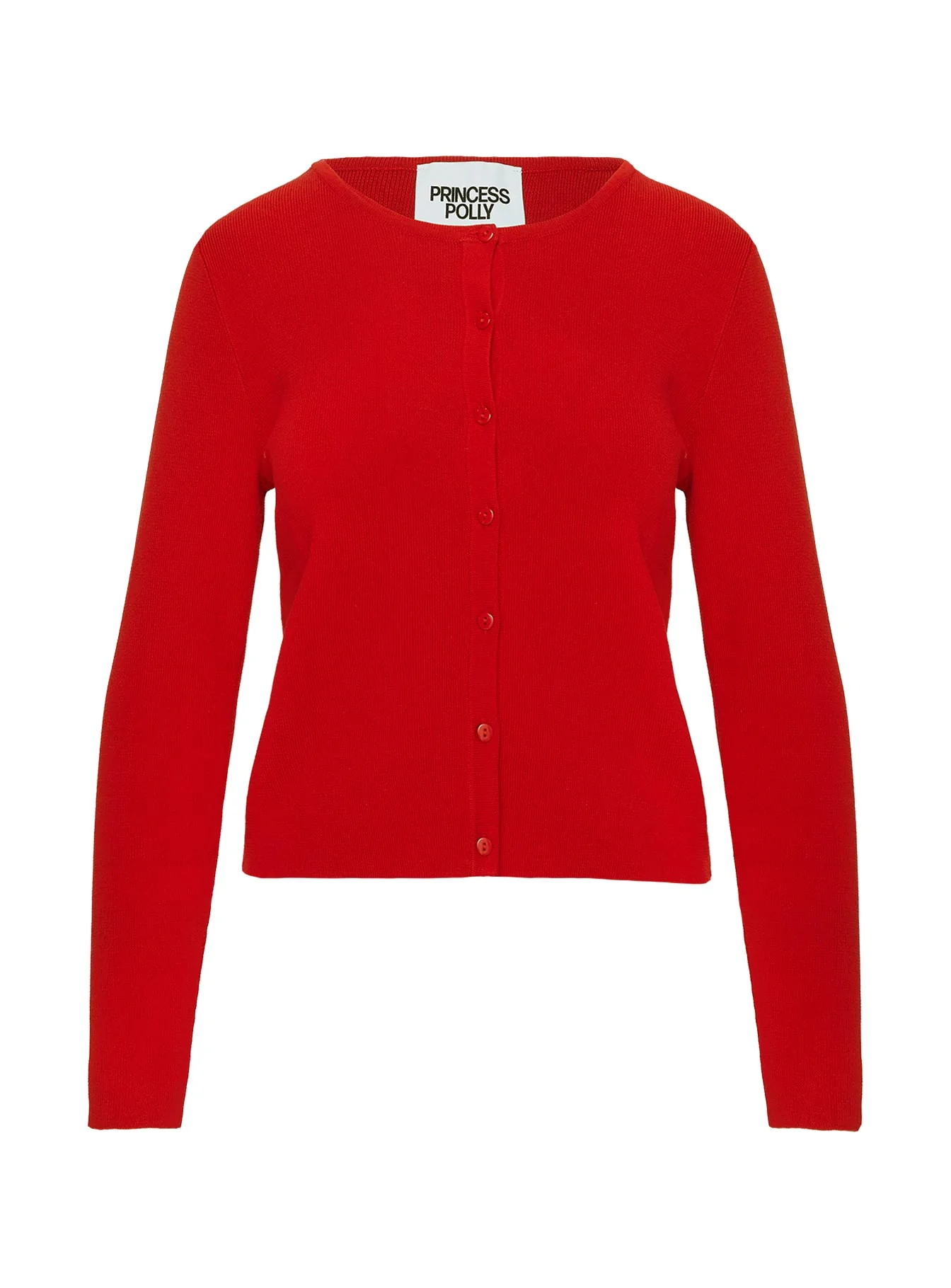 Old Burlington Knit Cardigan Red - Image 5