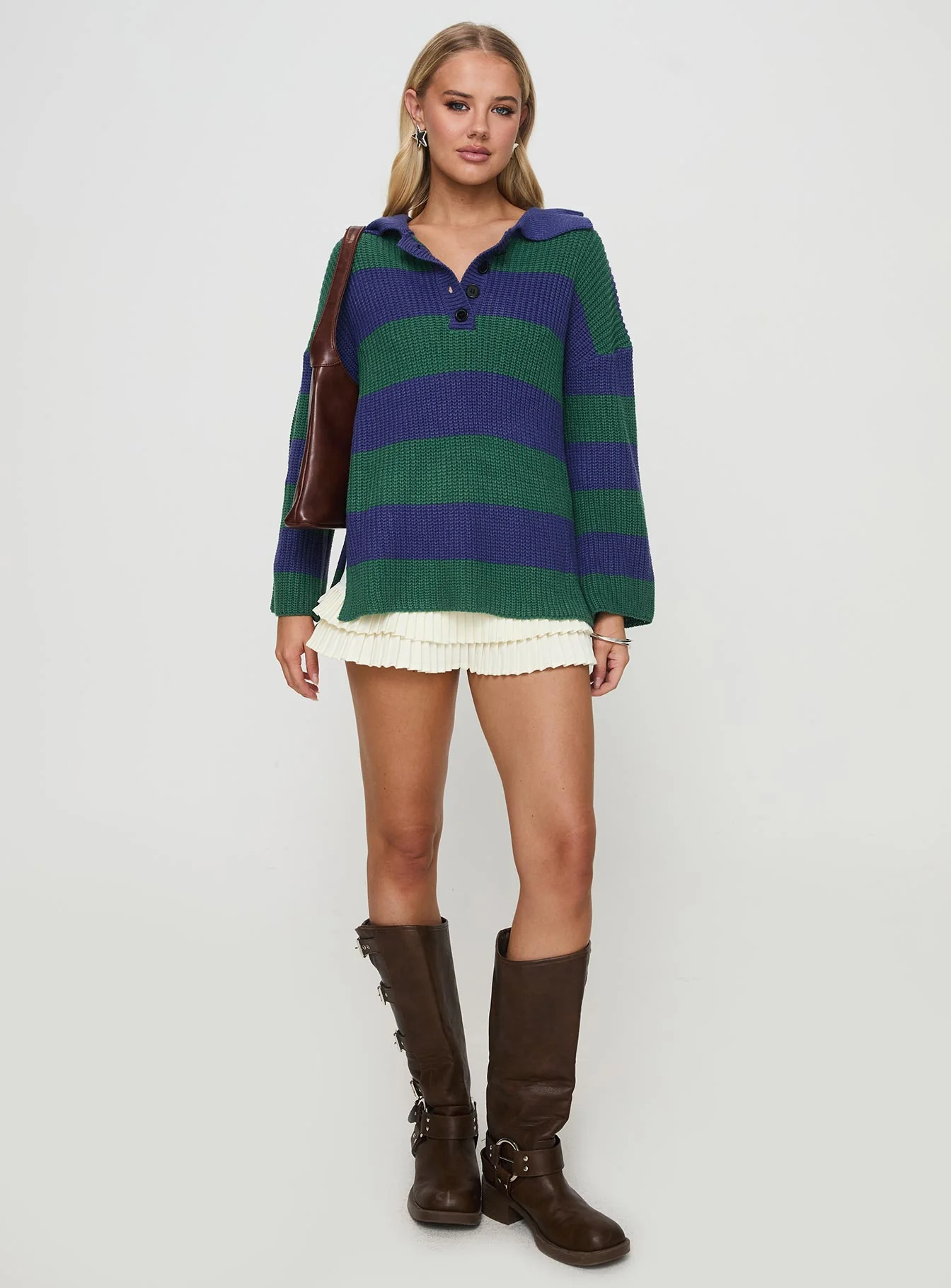 Olivah Jumper Blue / Green - Image 3
