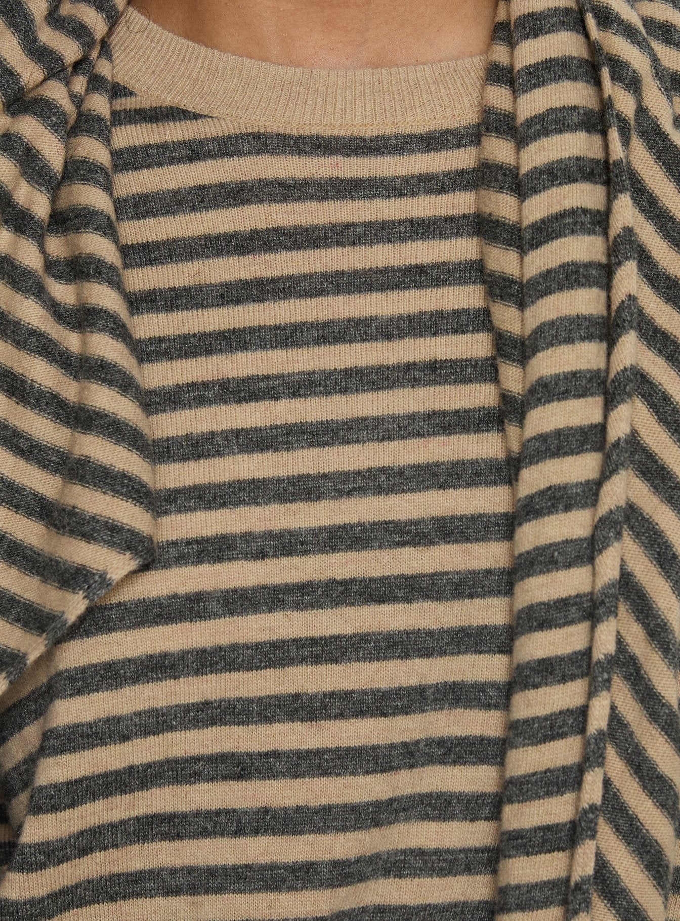 Olsen Scarf Detail Long Sleeve Sweater Multi - Image 5