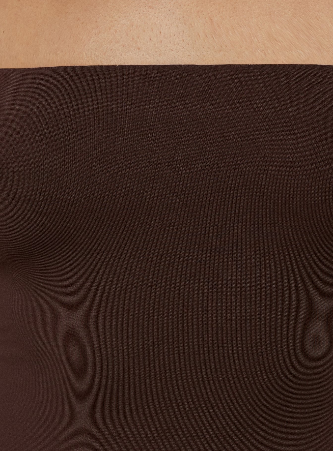Ophal Strapless Drop Waist Maxi Dress Brown - Image 5