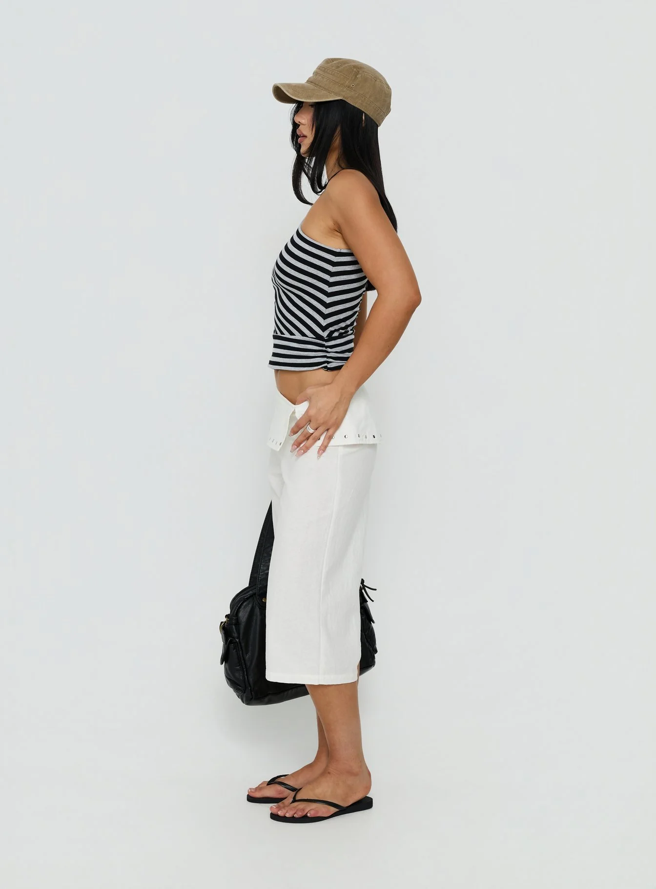 Oren Capri Trouser Ivory - Image 4