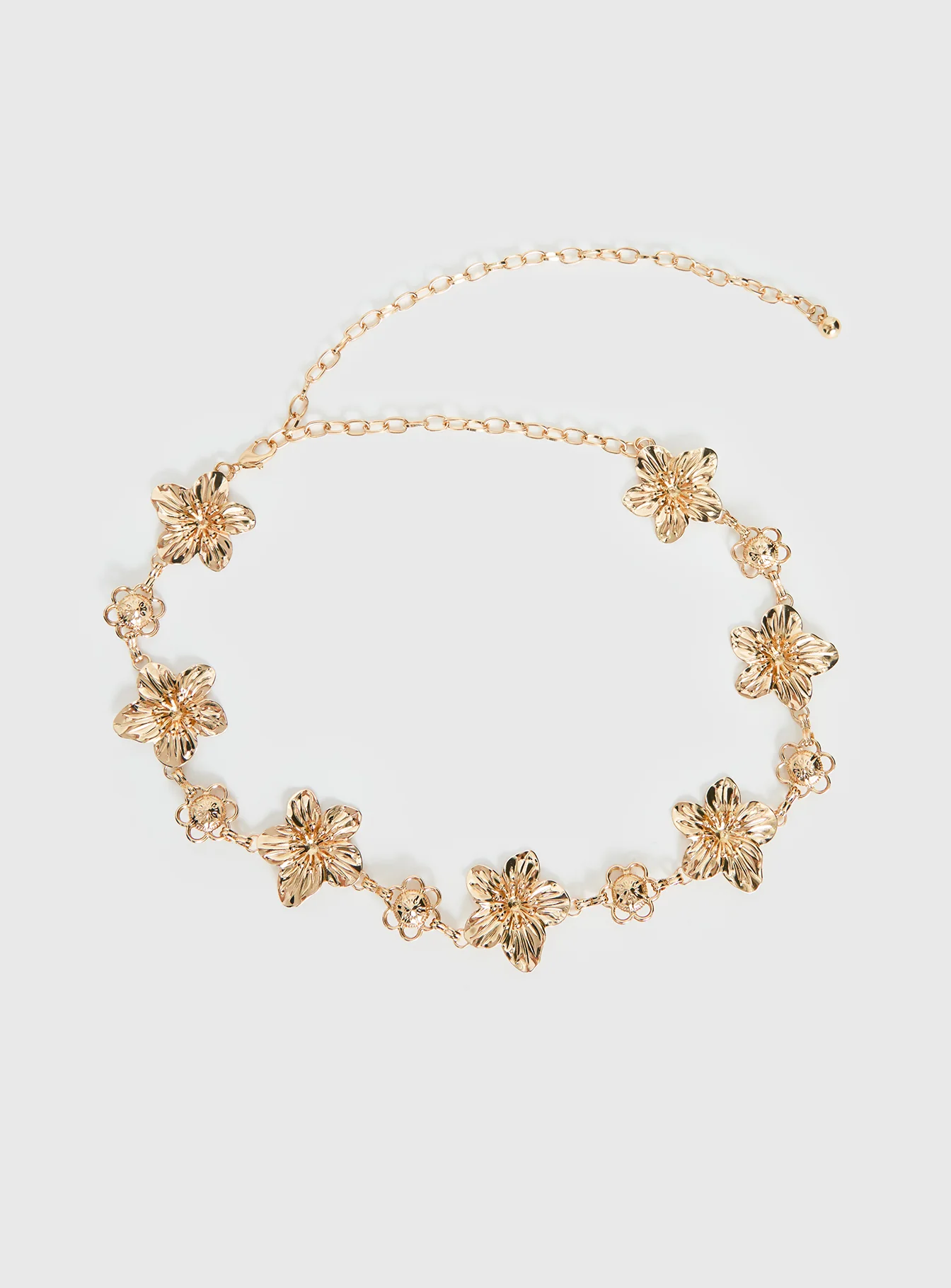 Orvena Floral Chain Belt Gold - Image 2