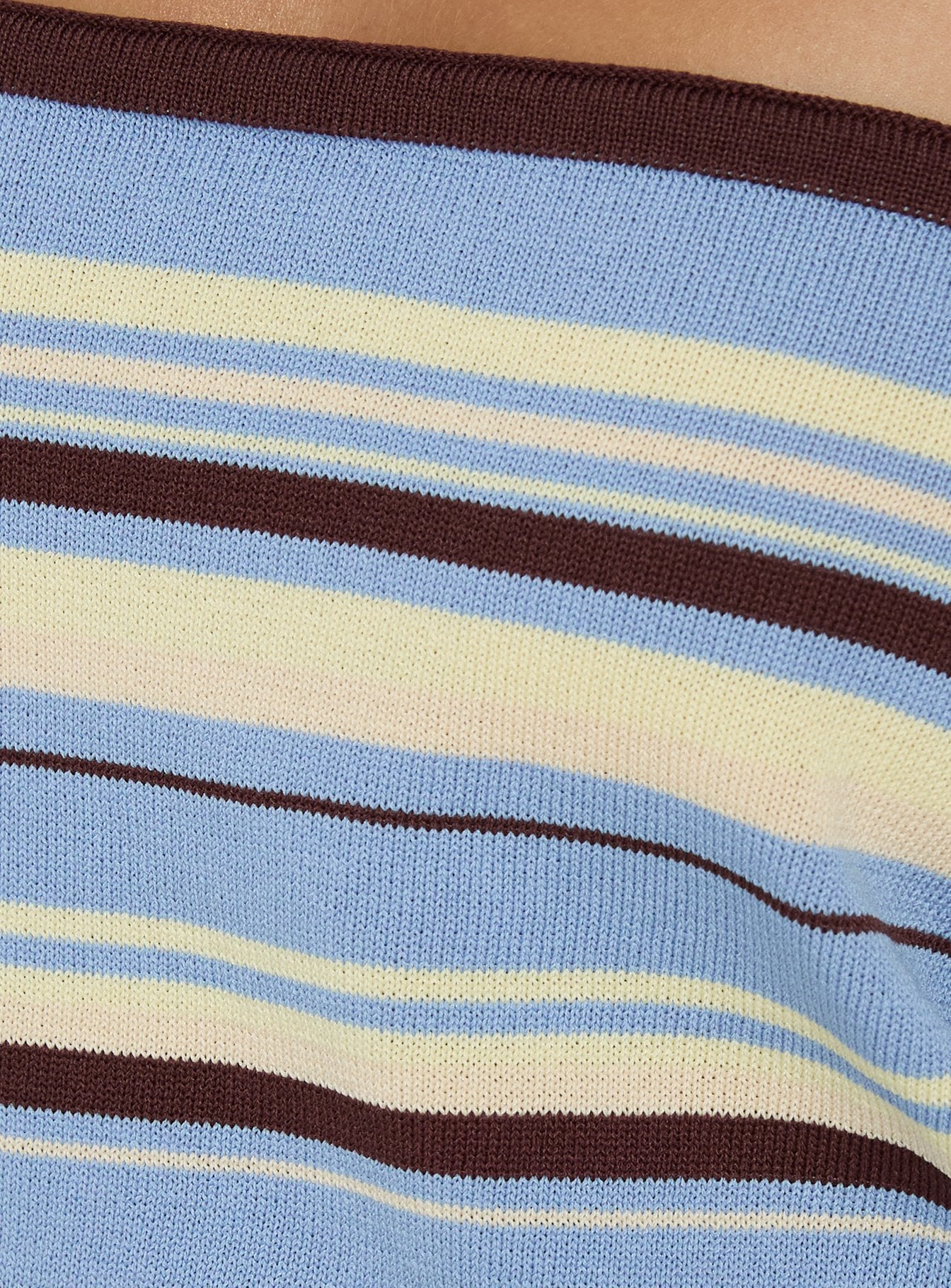 Osamie Knit Strapless Top Multi Stripe - Image 5