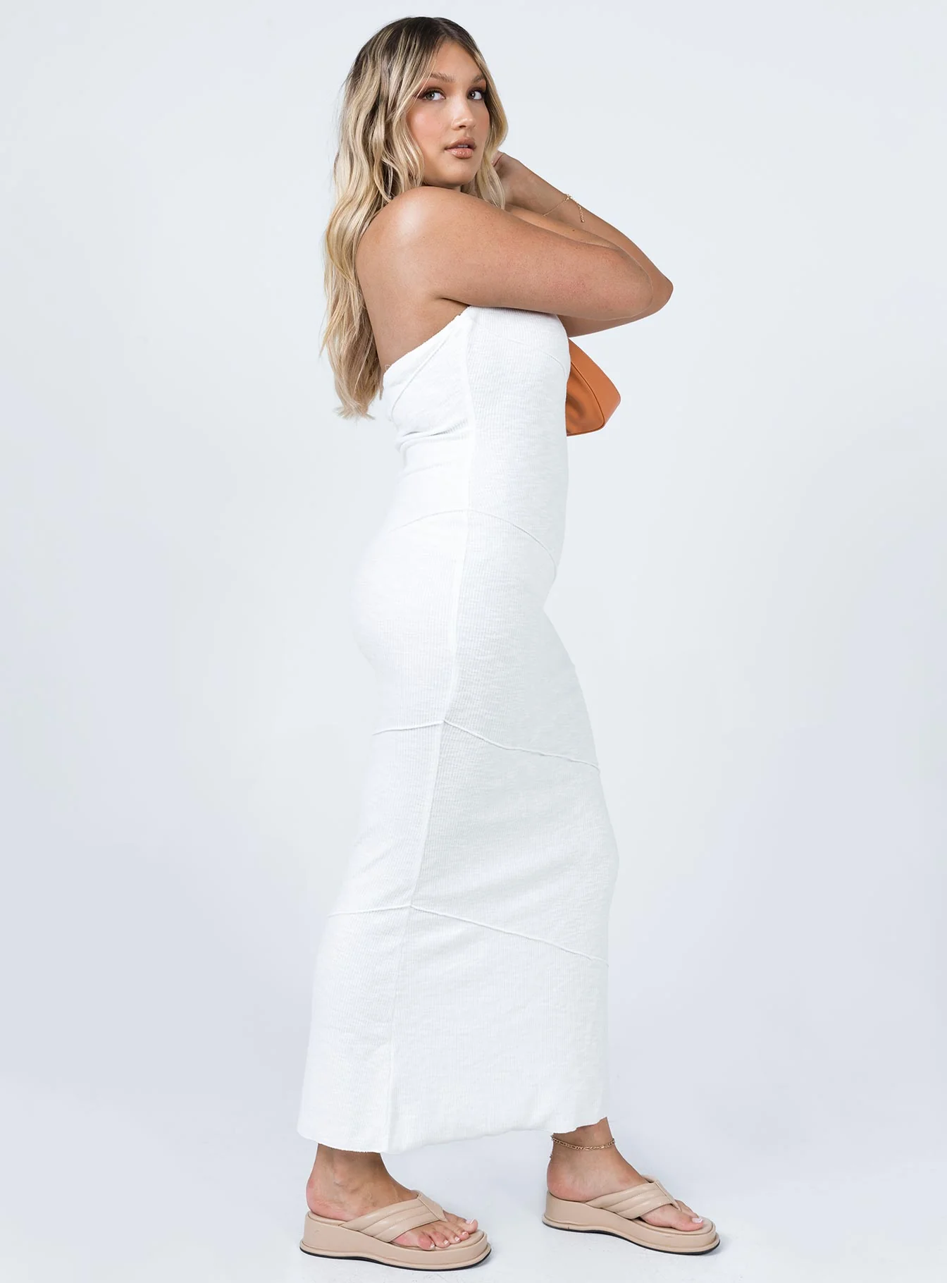 Oscar Midi Dress White - Image 4