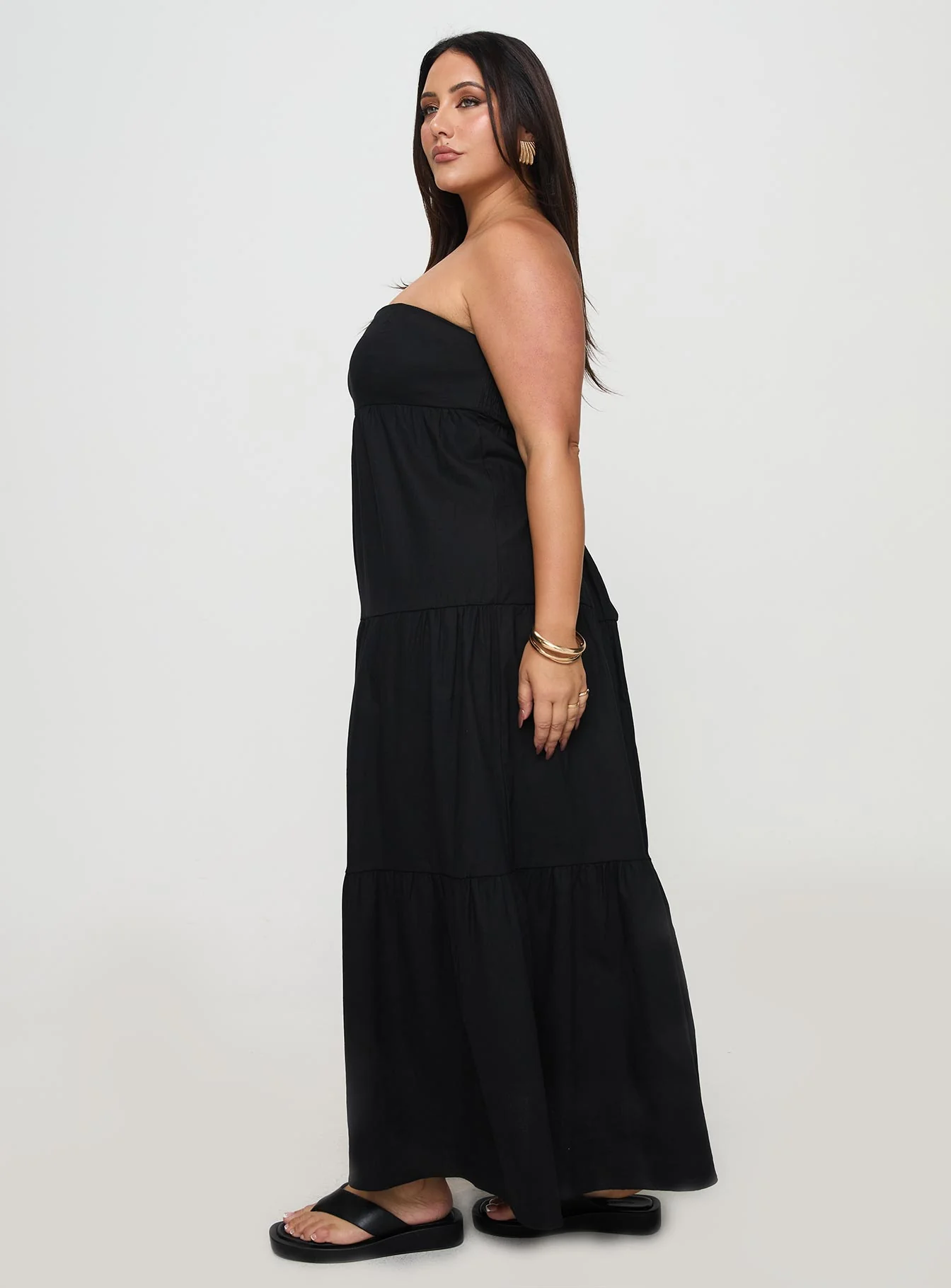 Osment Maxi Dress Black Curve - Image 3