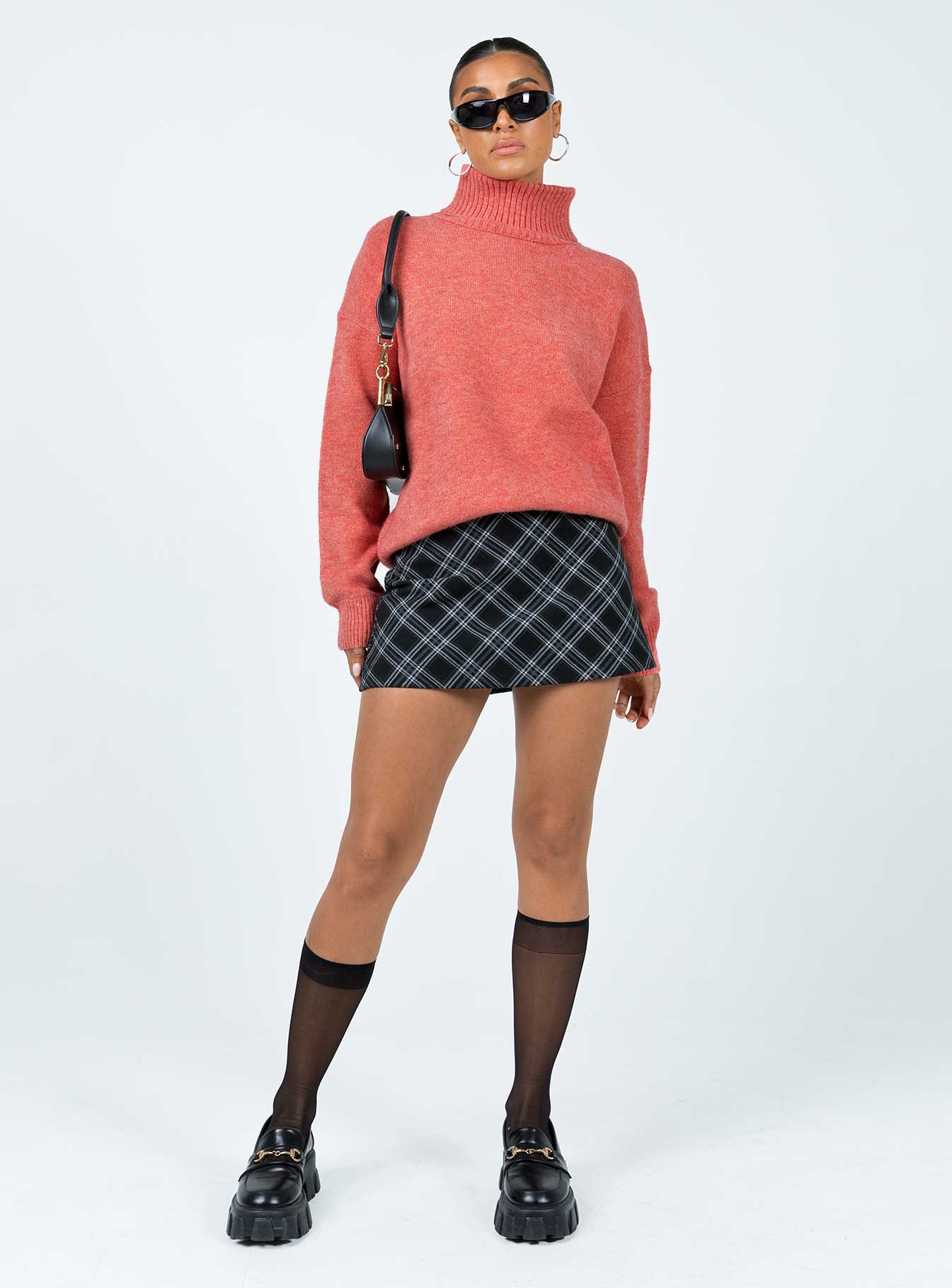 Oswin Turtleneck Sweater Orange - Image 2