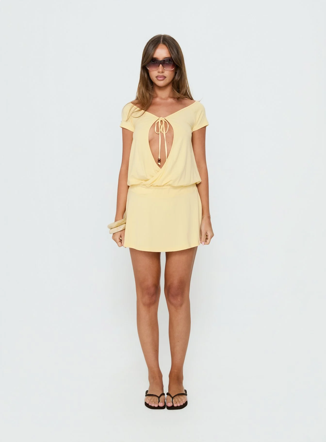 Papino Mini Dress Lemon - Image 6