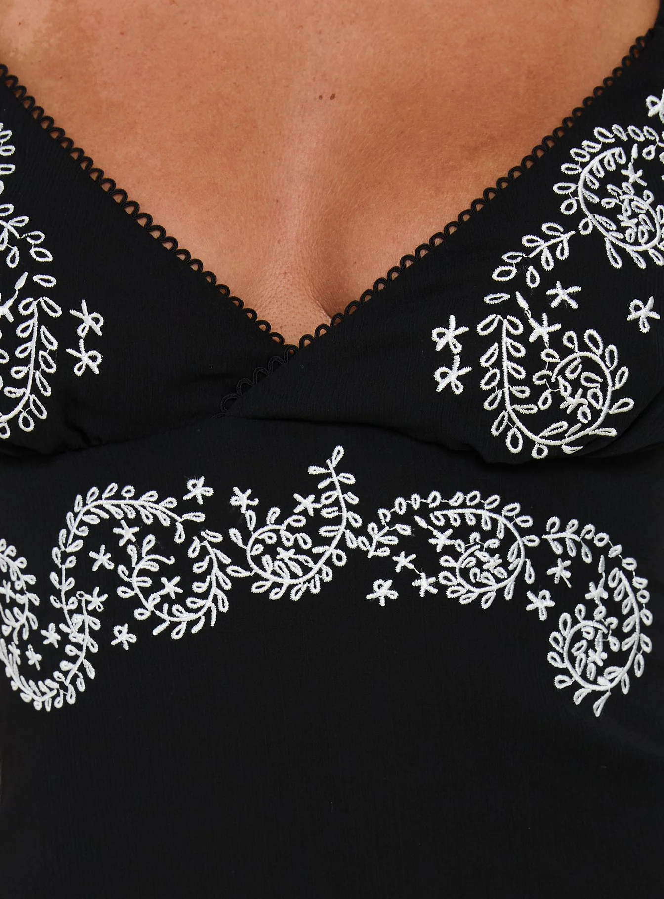 Pappilion Asymmetrical Midi Dress Black - Image 6