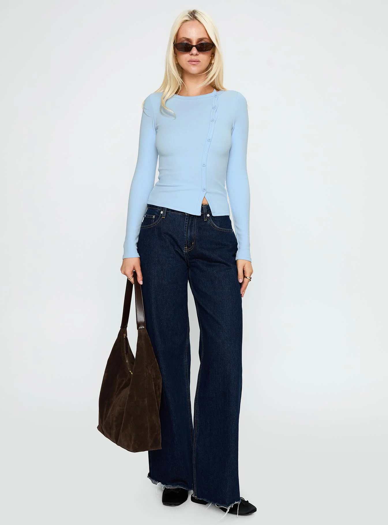 Passoni Long Sleeve Top Blue - Image 3