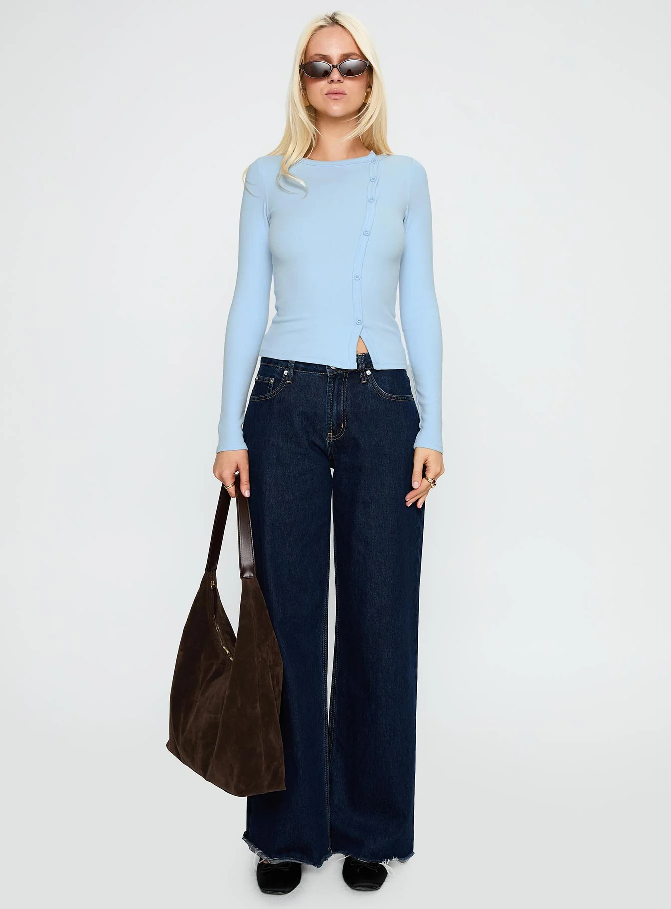 Passoni Long Sleeve Top Blue - Image 7