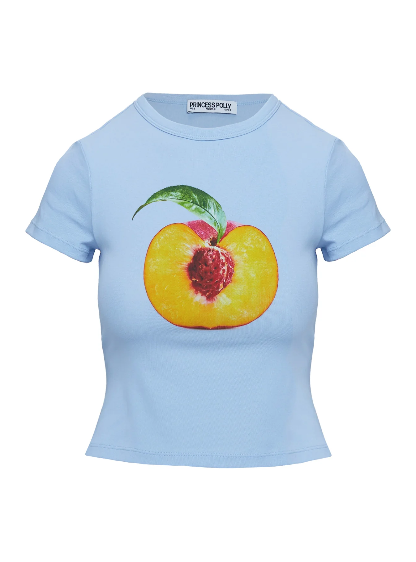 Peachy Baby Graphic Top Blue - Image 5