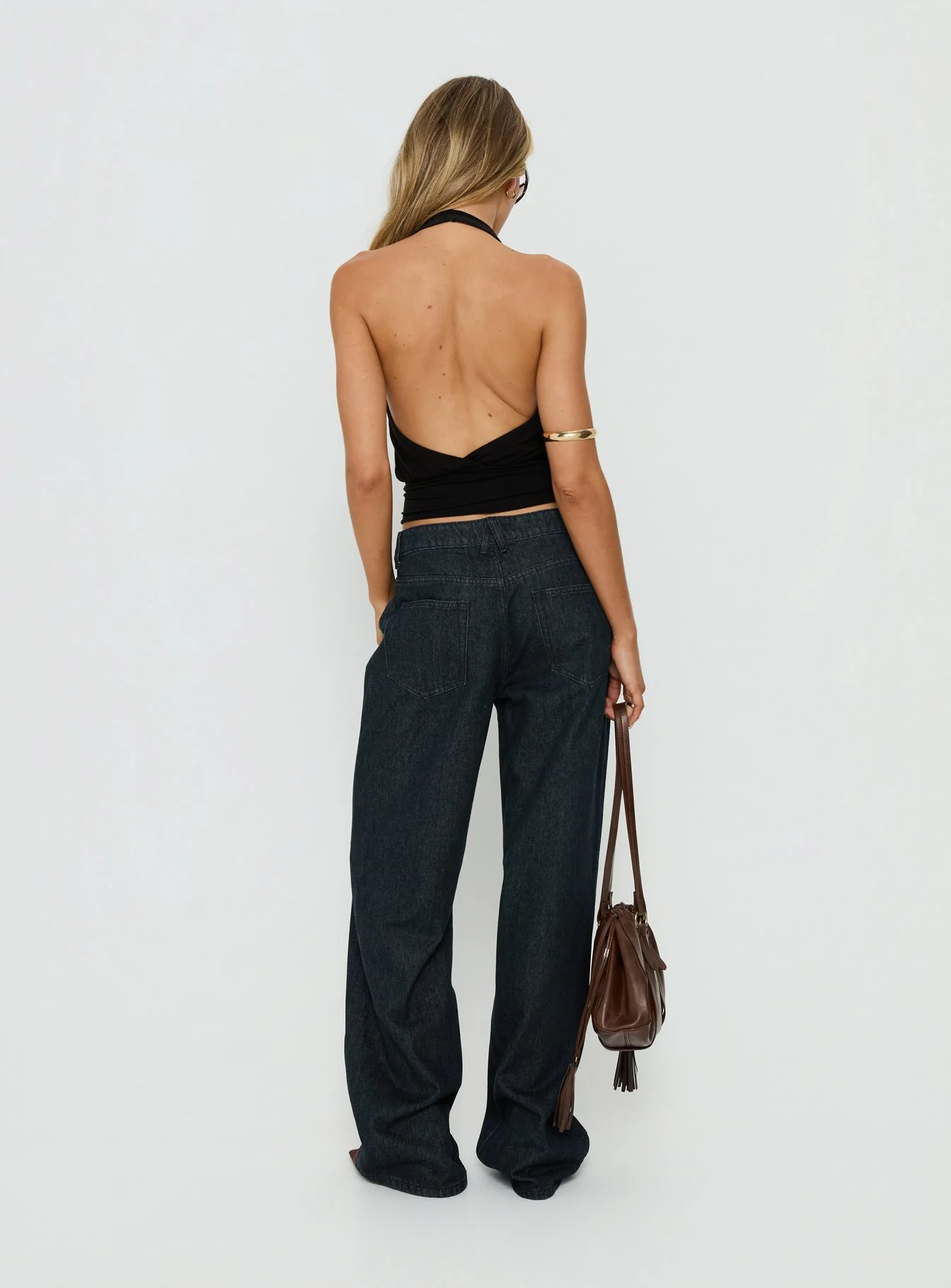 Penny Mid Rise Straight Leg Jeans Raw Denim - Image 5