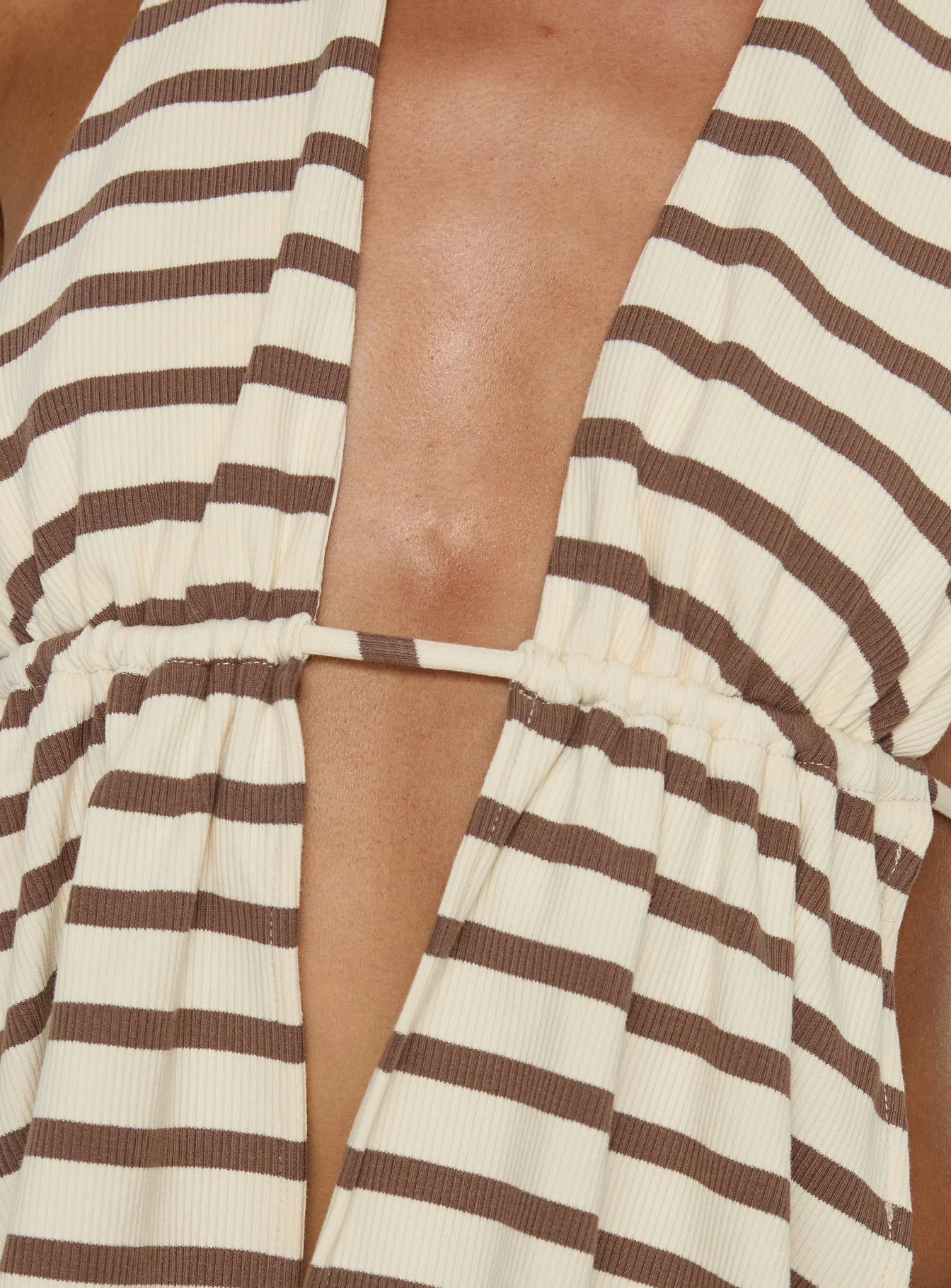 Persimmon Split Halter Backless Top Brown - Image 6
