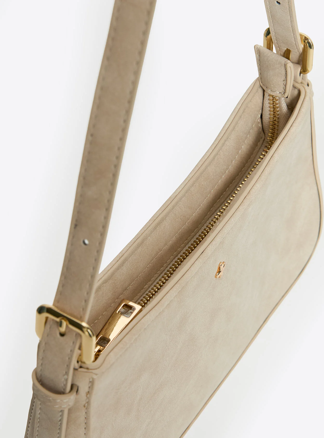 Peta & Jain Lilu Bag Cream Faux Suede - Image 5