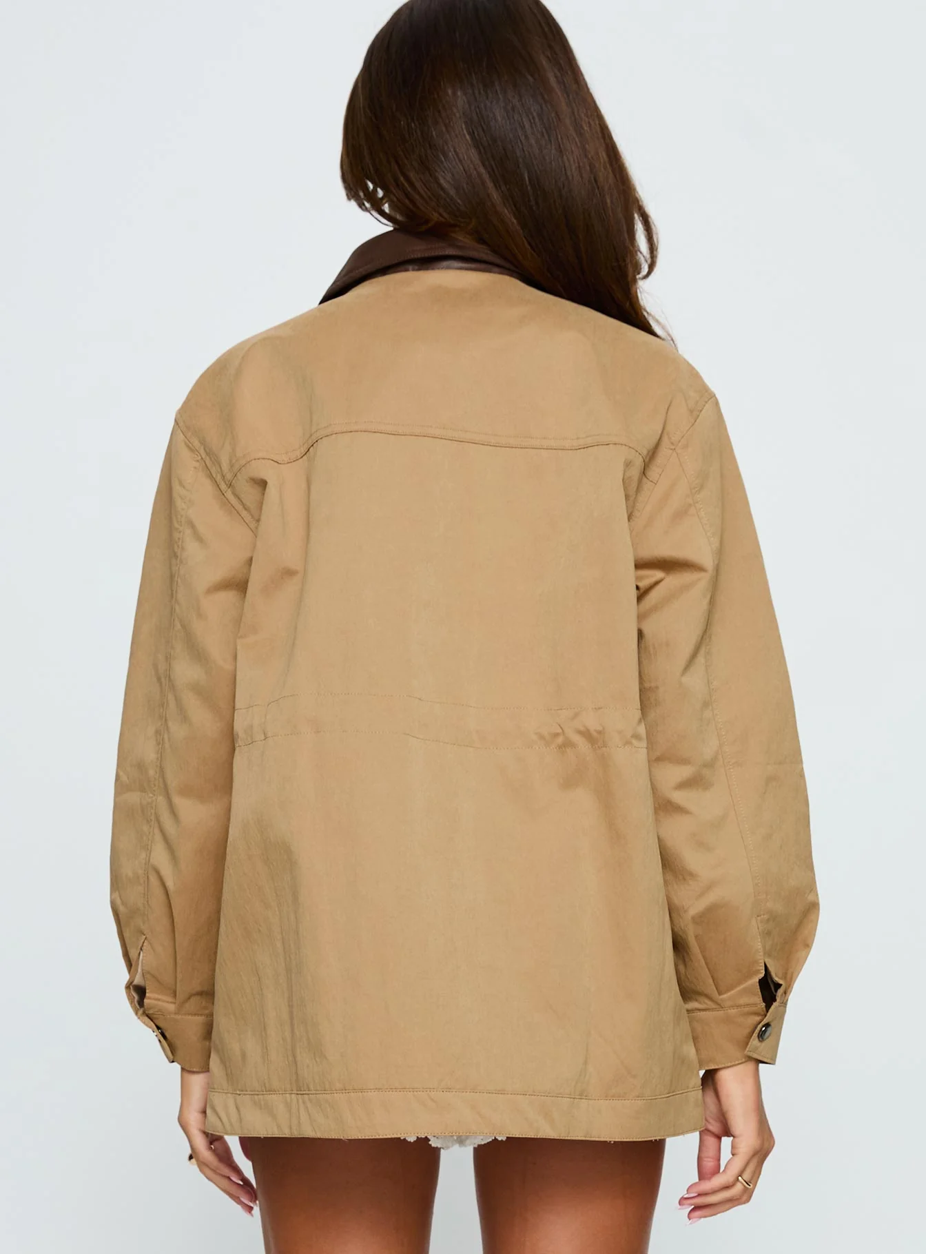 Philette Oversized Jacket Camel - Image 5