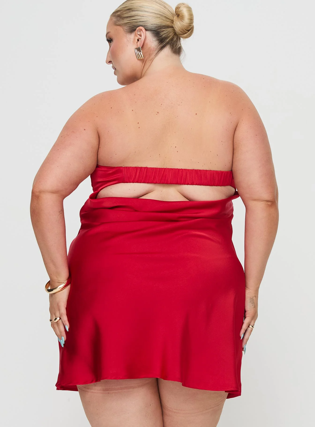 Phillipa Mini Dress Red Curve - Image 5