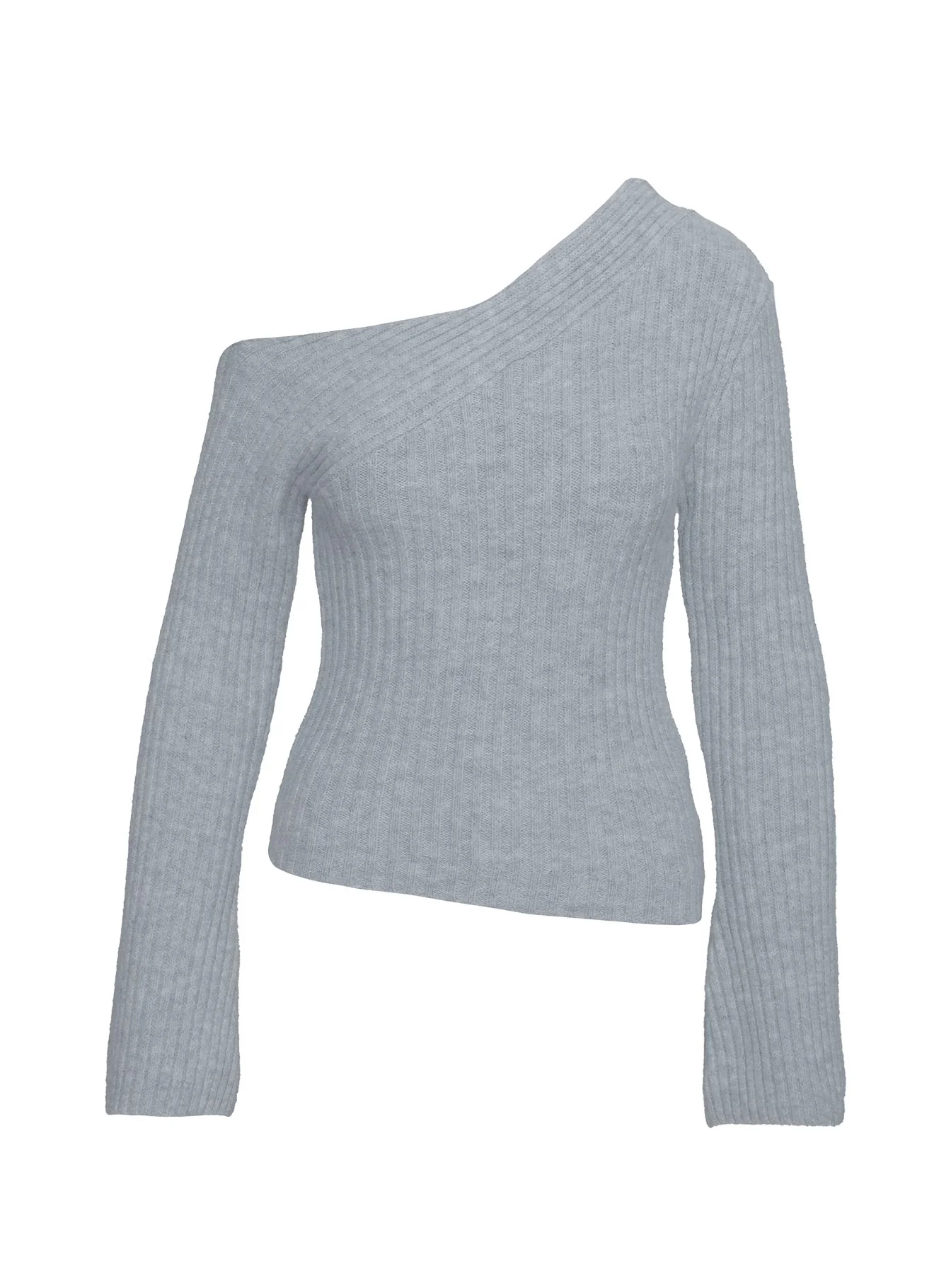 Phillips Cold Shoulder Sweater Grey - Image 5