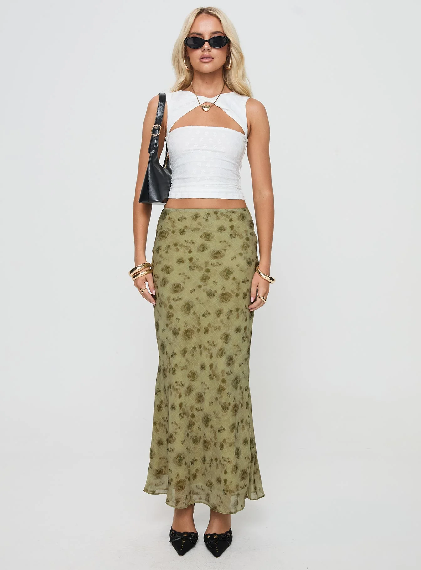 Piazia Maxi Skirt Green - Image 7