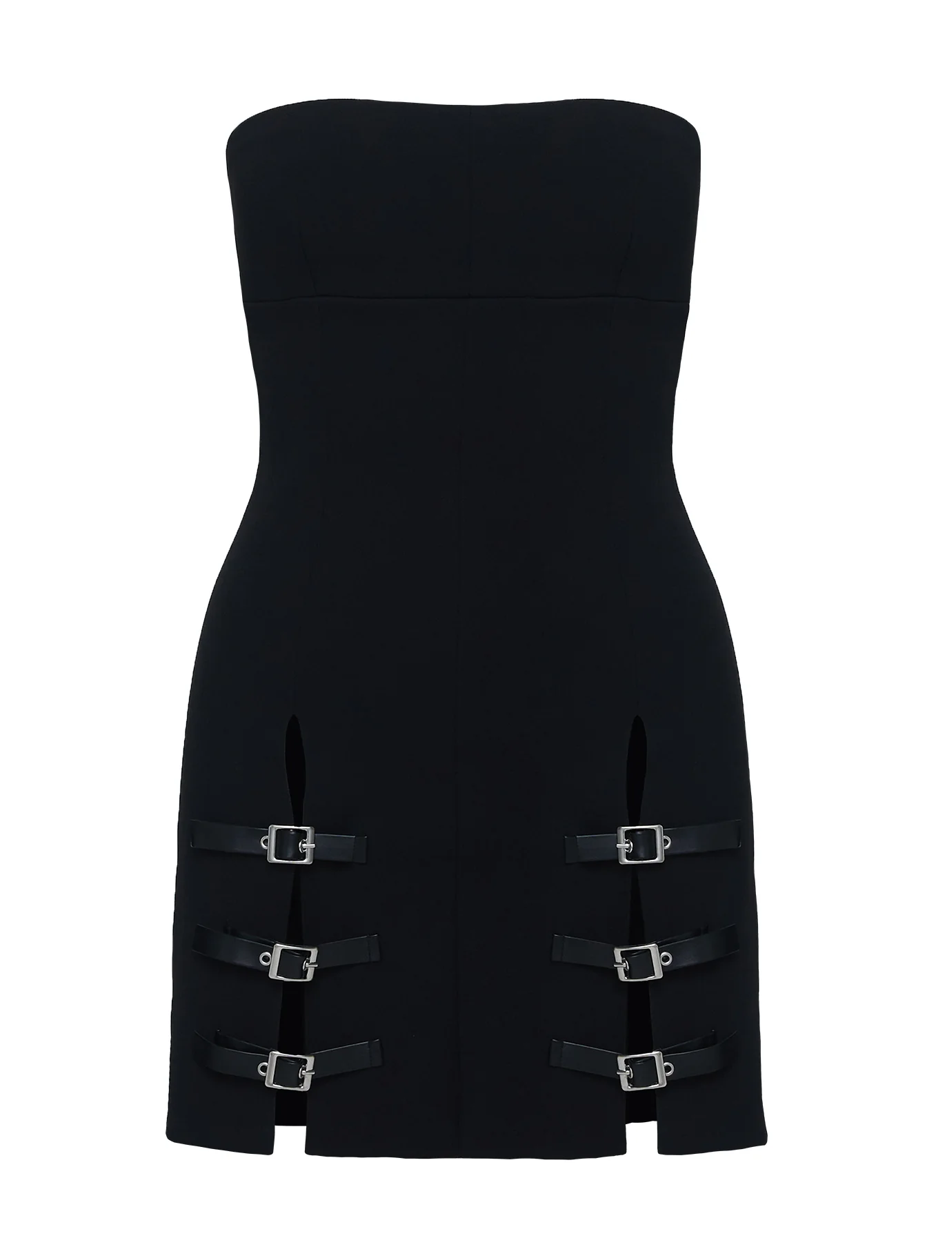 Pleasance Strapless Mini Dress Black - Image 5