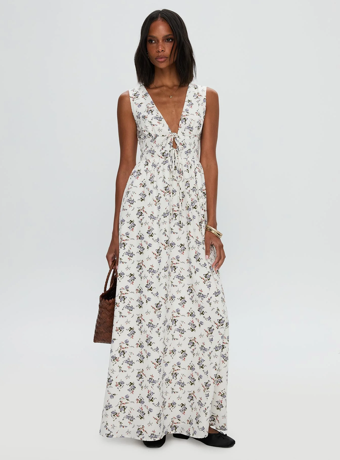 Pokey Maxi Dress Floral Multi - Image 3