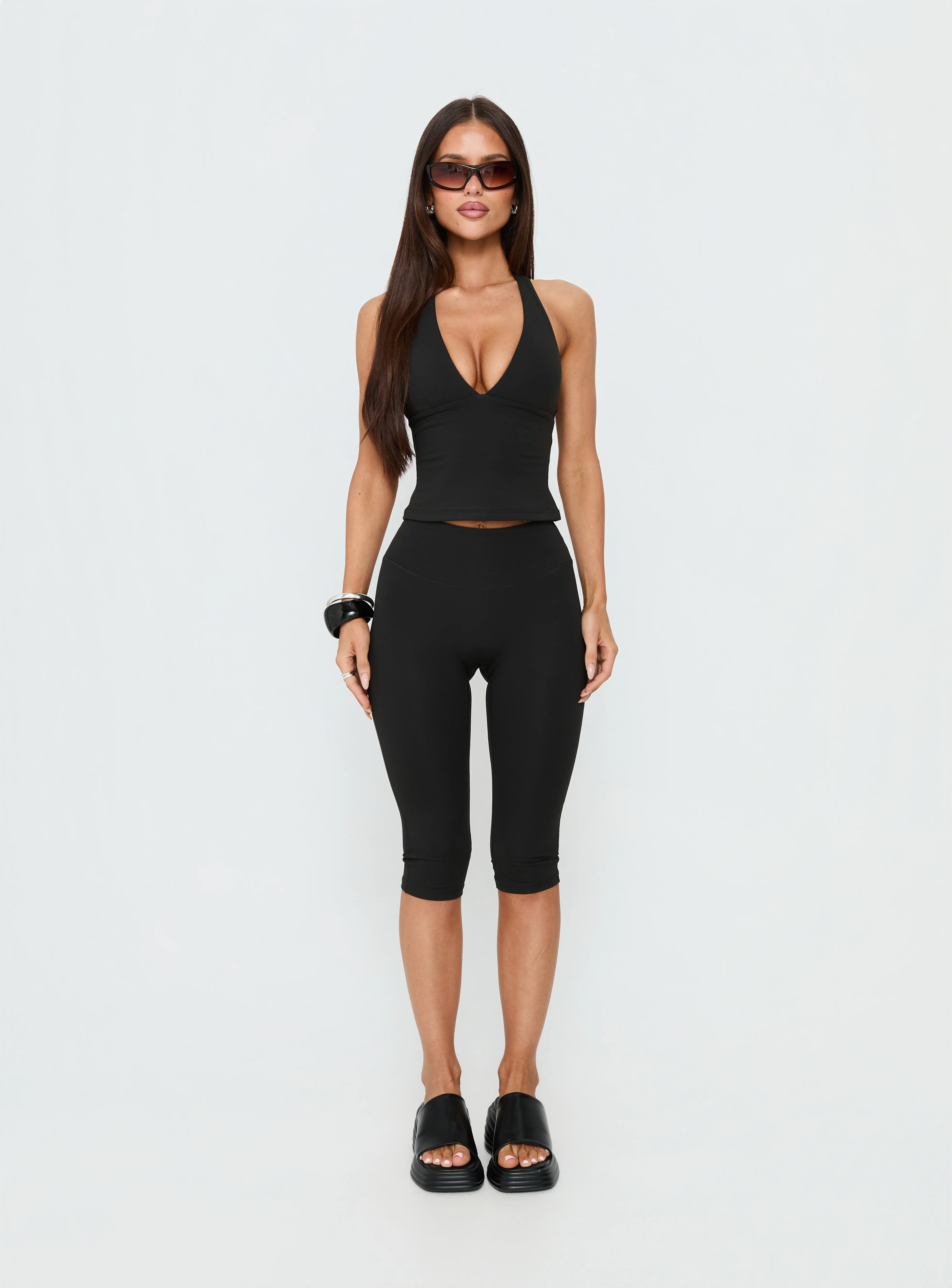 Power Hour Active Capri Leggings Black - Image 8