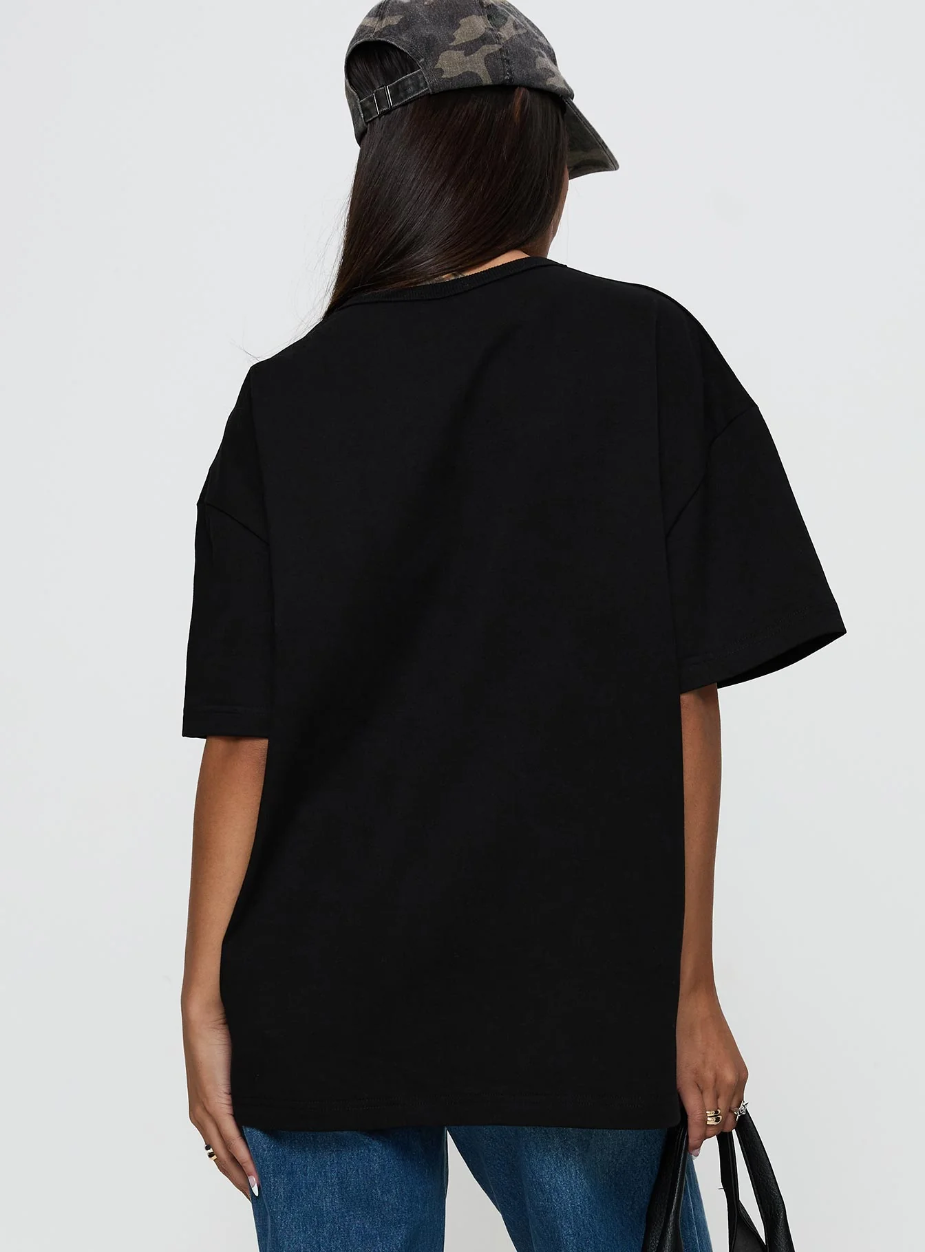 Power Play Active Oversized Tee Black - Image 5