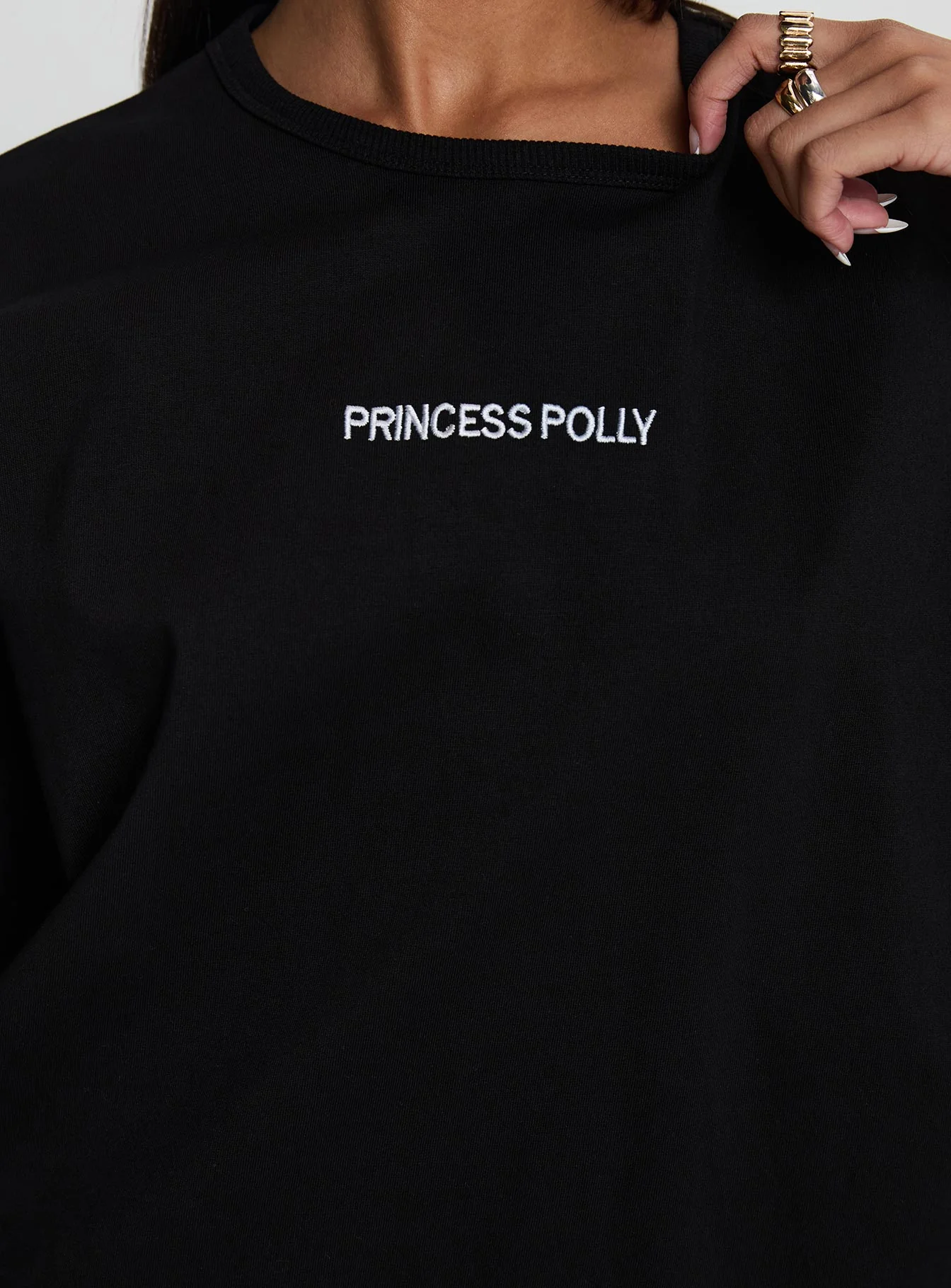 Power Play Active Oversized Tee Black - Image 6