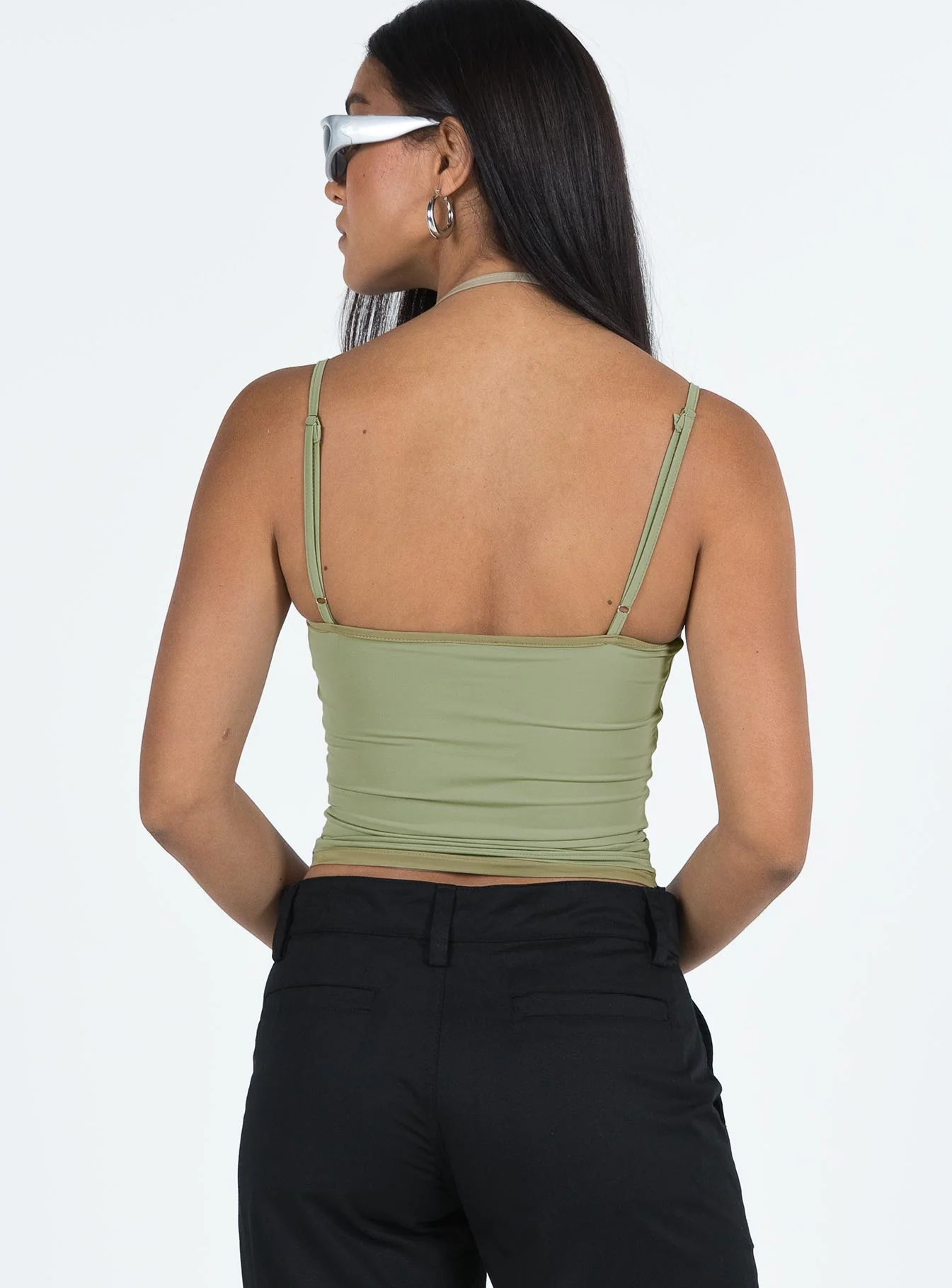 Premier Layered Tank Top Green - Image 5