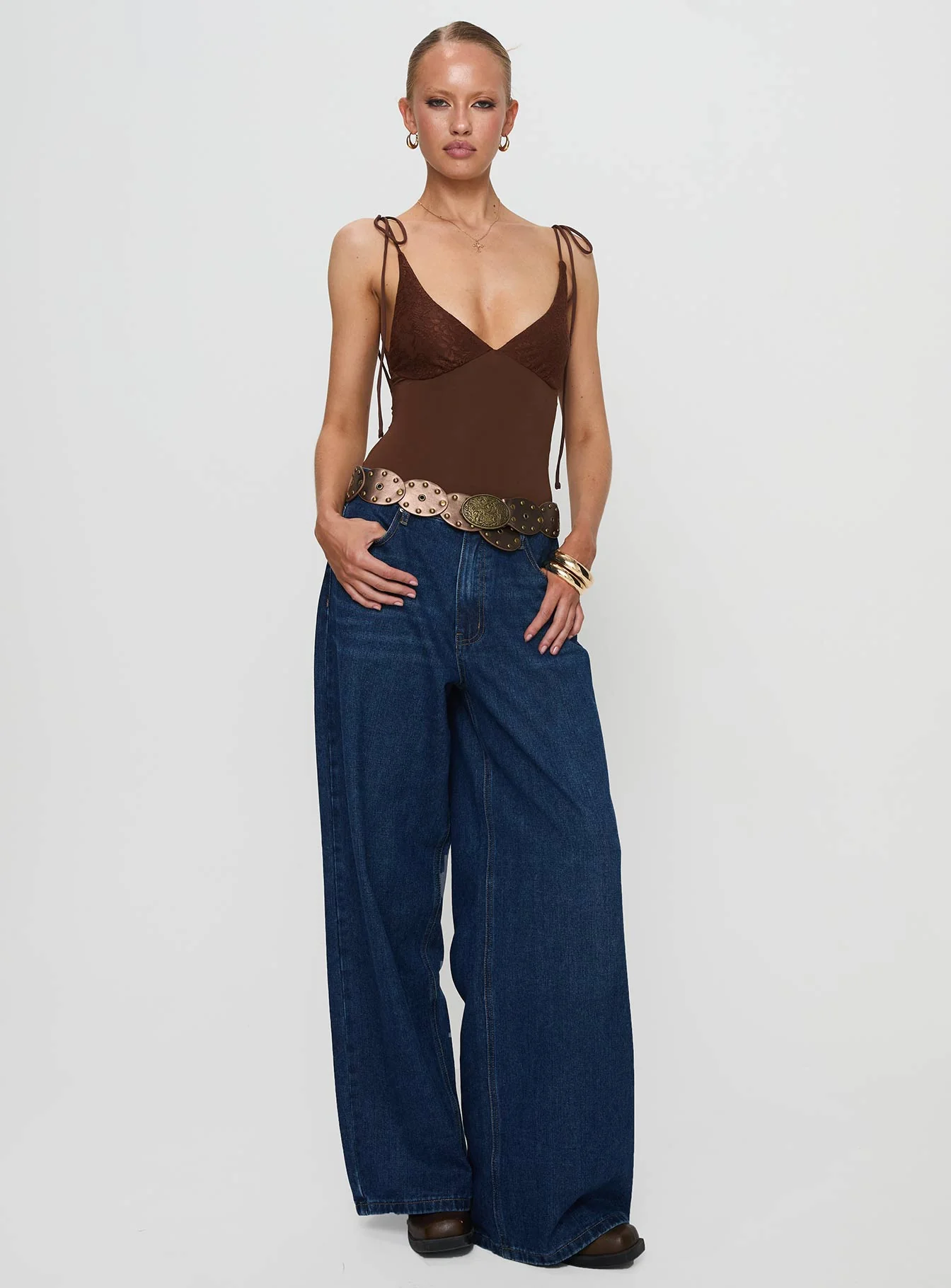 Prichard Bodysuit Brown - Image 3