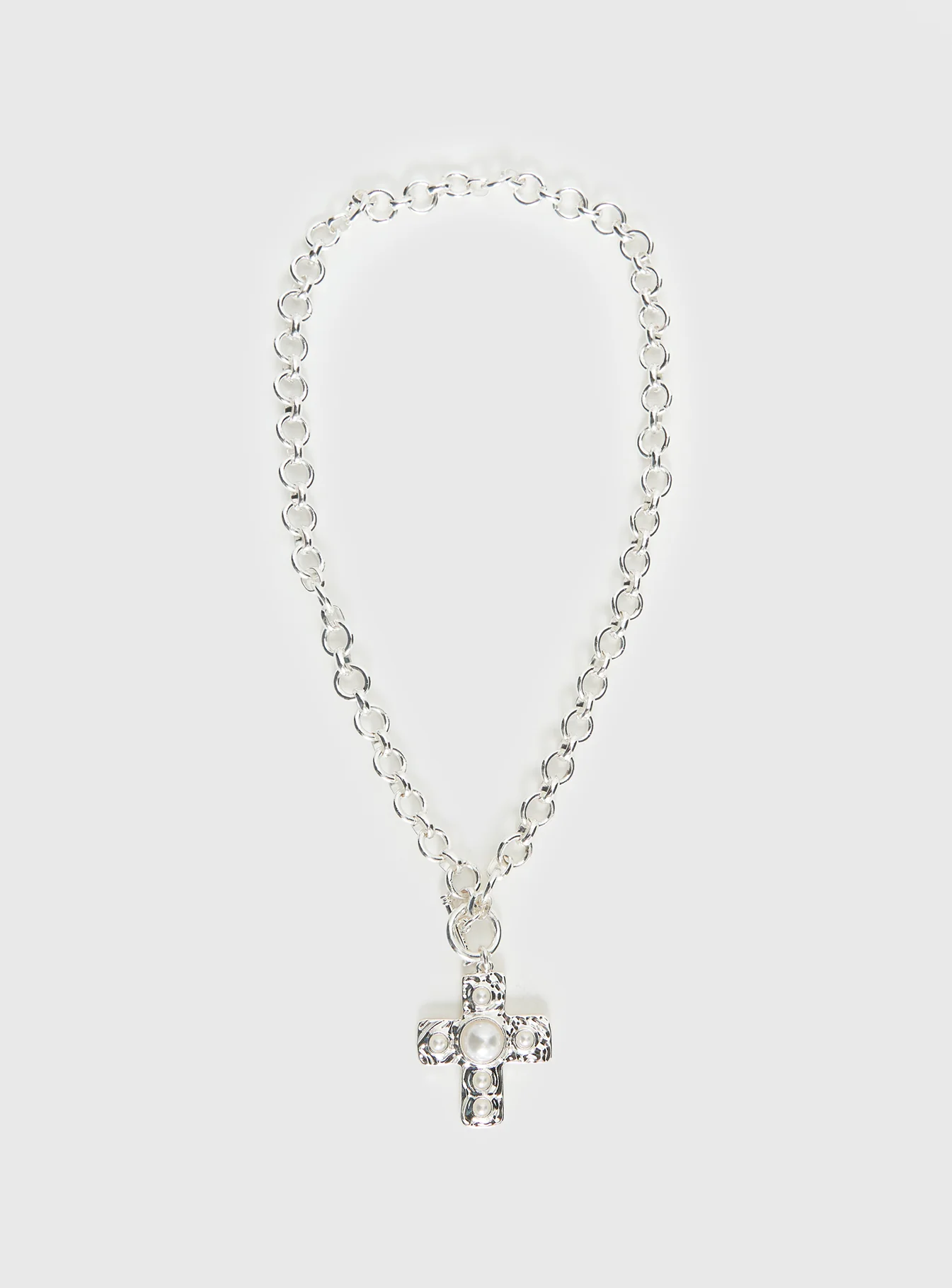 Putney Chunky Necklace Silver - Image 2