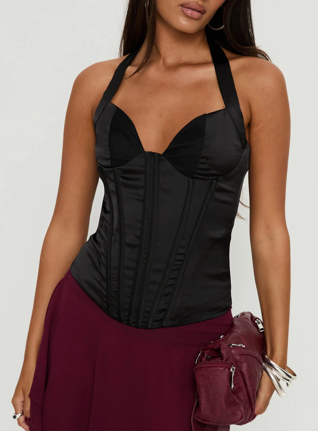 Raeshelle Halter Corset Top Black - Image 6