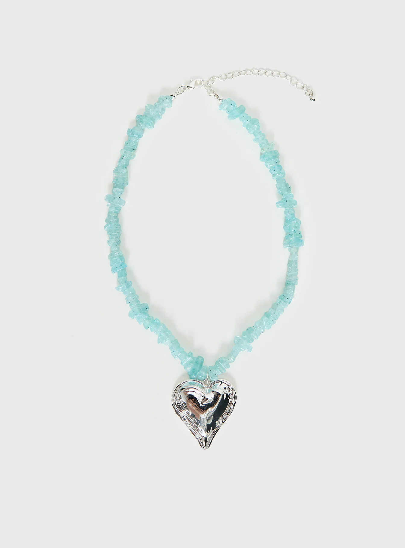 Ralina Pendant Necklace Silver / Aqua - Image 2