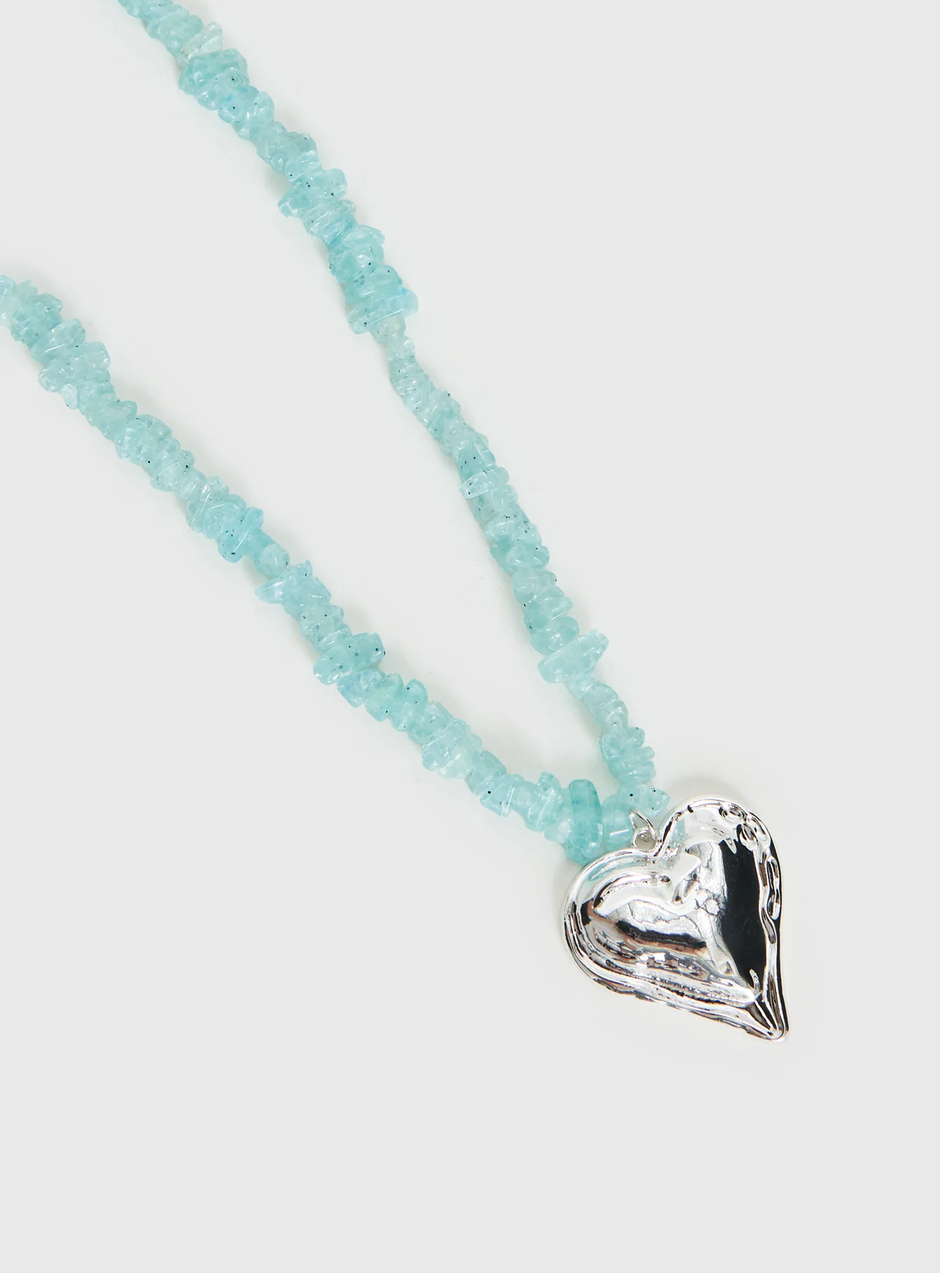 Ralina Pendant Necklace Silver / Aqua - Image 3