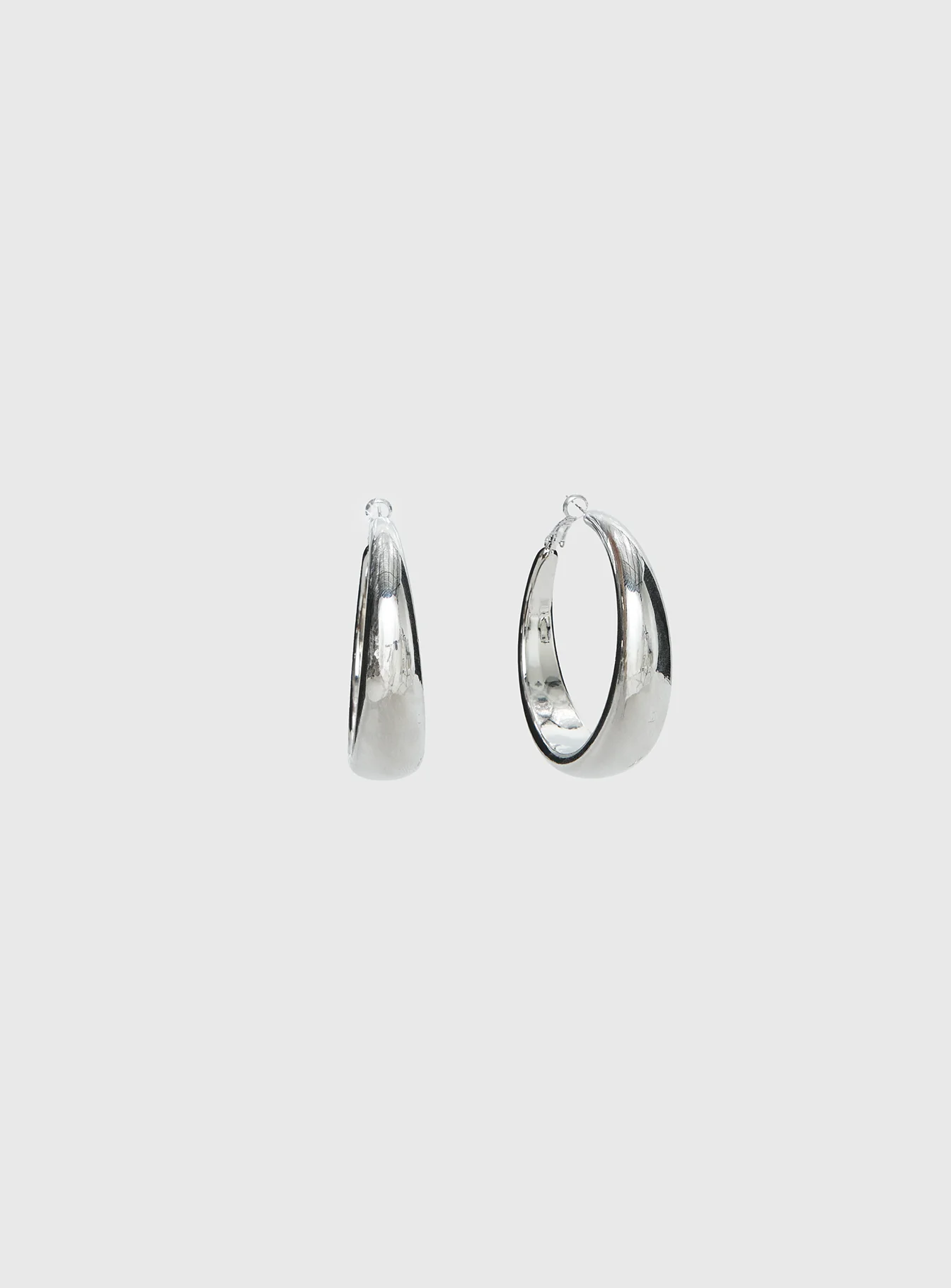 Raskin Hoop Earrings Silver - Image 2